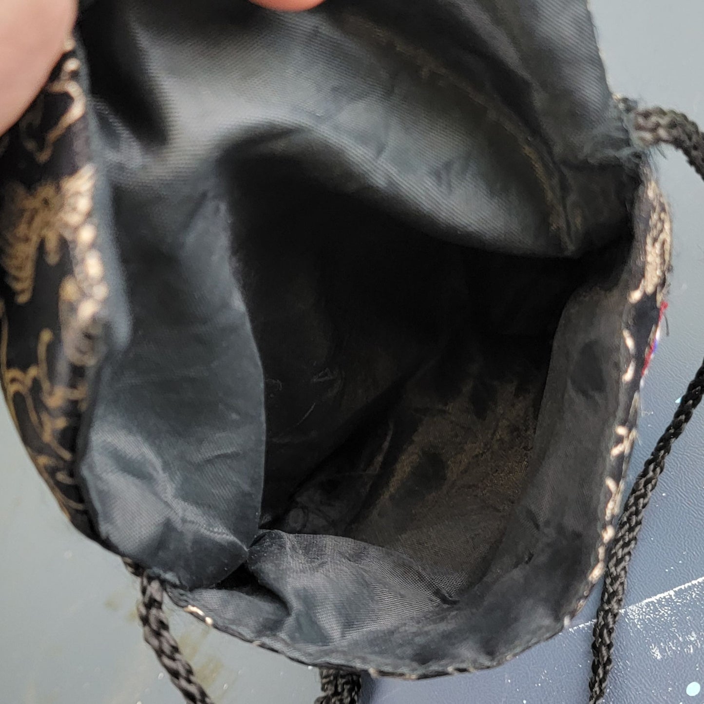 Vintage 90s Small Satin Envelope Bag Crossbody Purse Formal