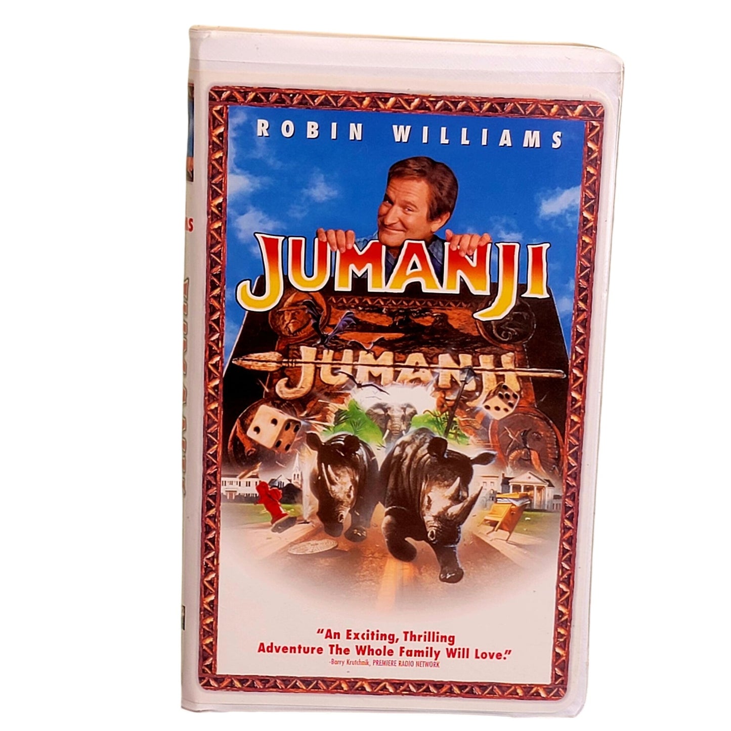 Jumanji Vintage 90s VHS Movie Tape Plastic Clamshell Case