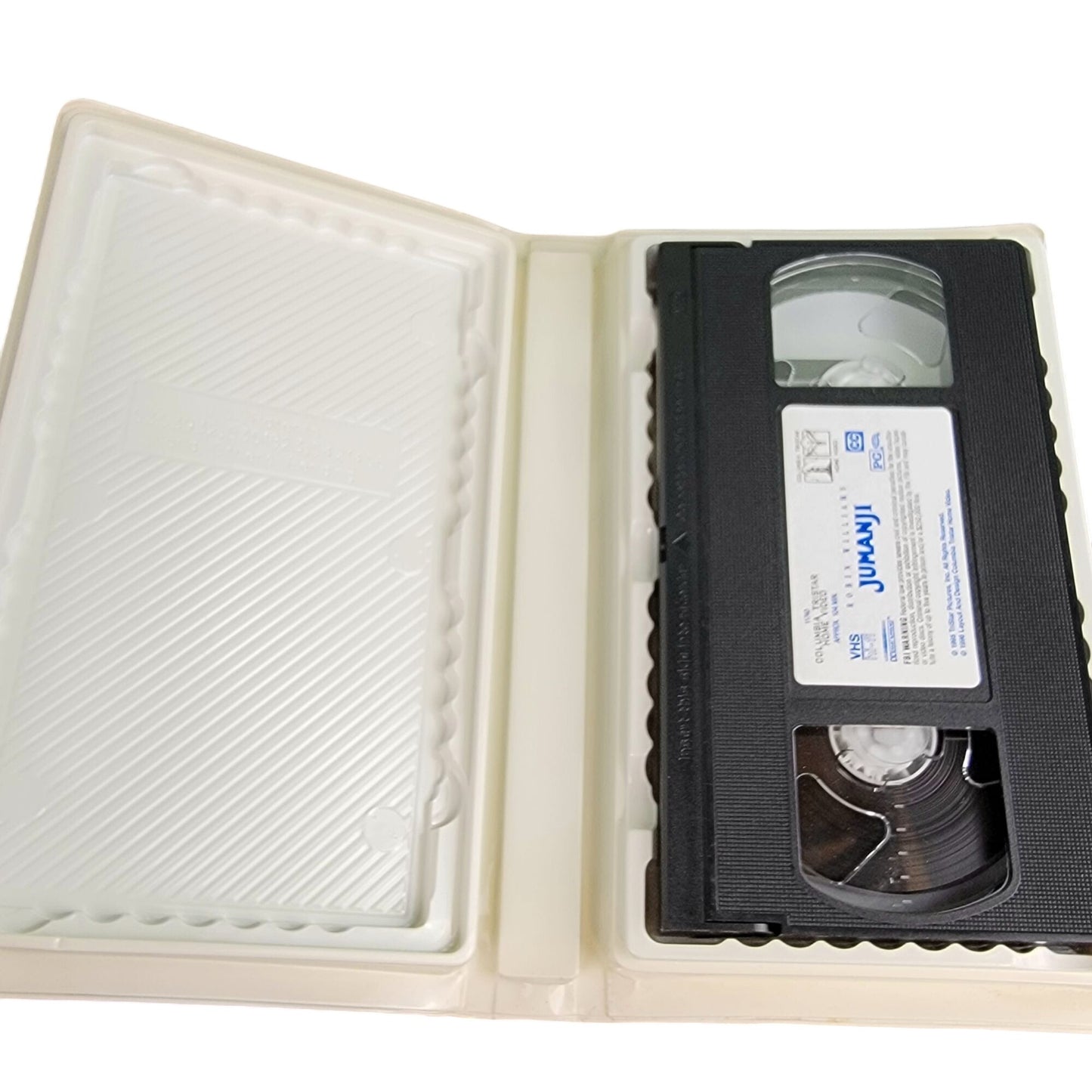 Jumanji Vintage 90s VHS Movie Tape Plastic Clamshell Case