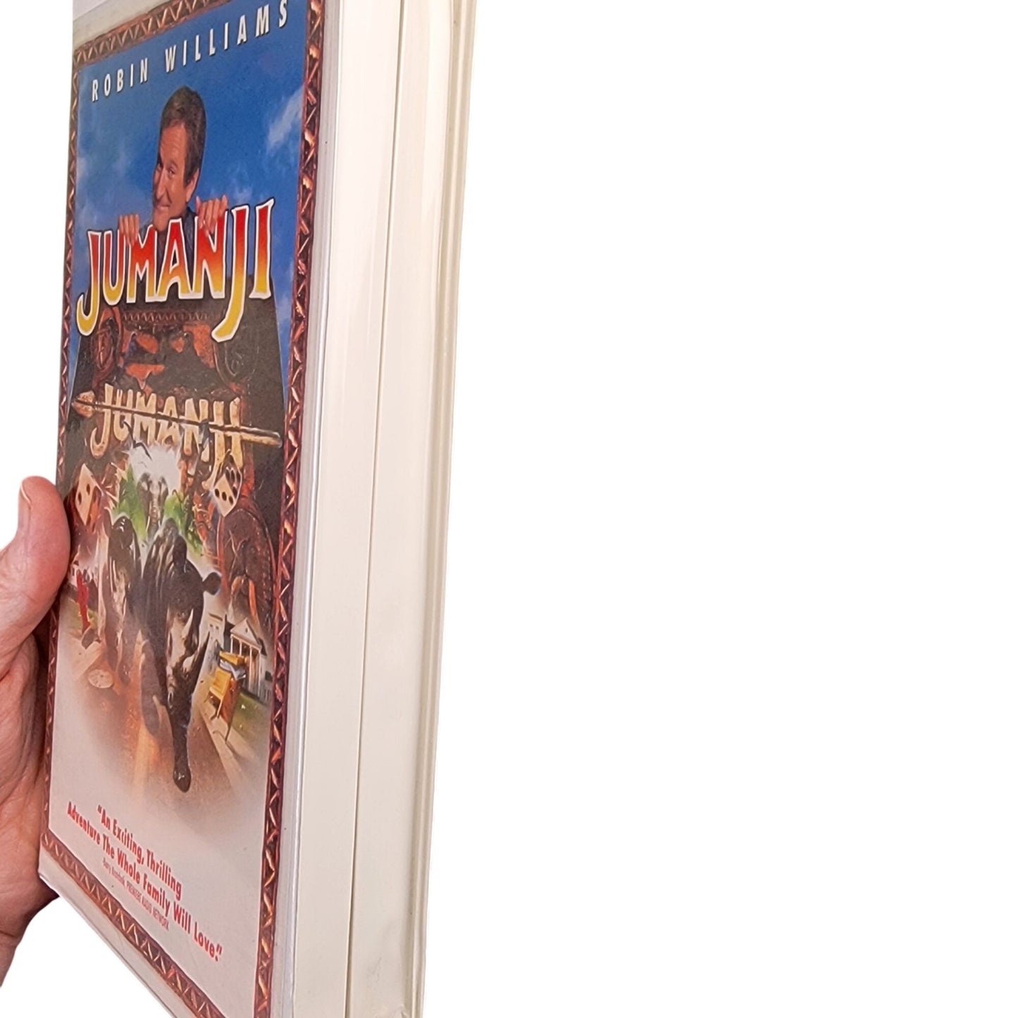 Jumanji Vintage 90s VHS Movie Tape Plastic Clamshell Case