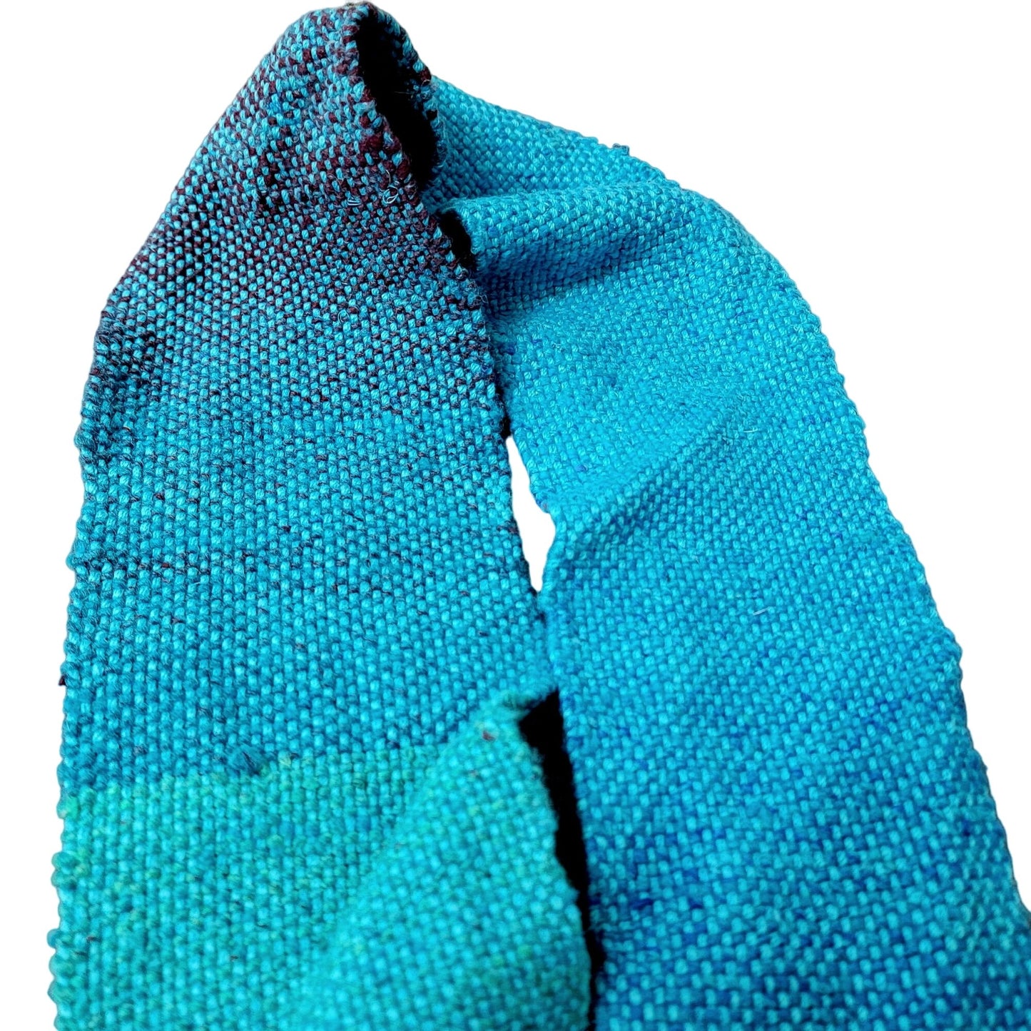 Blue Ombre Knit Scarf Women Men Winter Accessories New Handmade