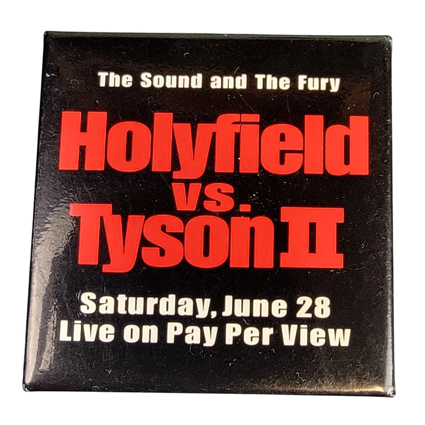 Vintage Button Pins 90s McDonald's Holyfield vs Tyson II 80s Walt Disney World