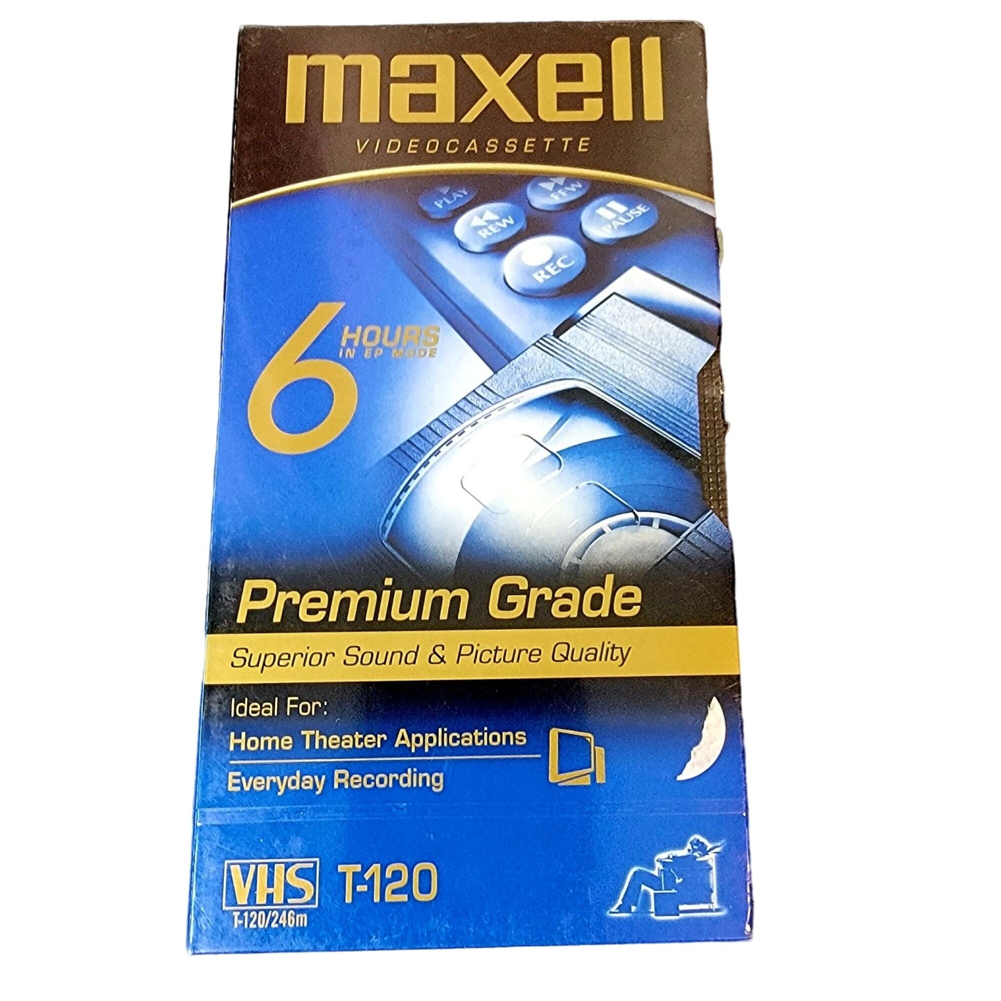 Maxell Vintage 90s Sealed Blank VHS Tape New Media Video Home Movie Lot of 3