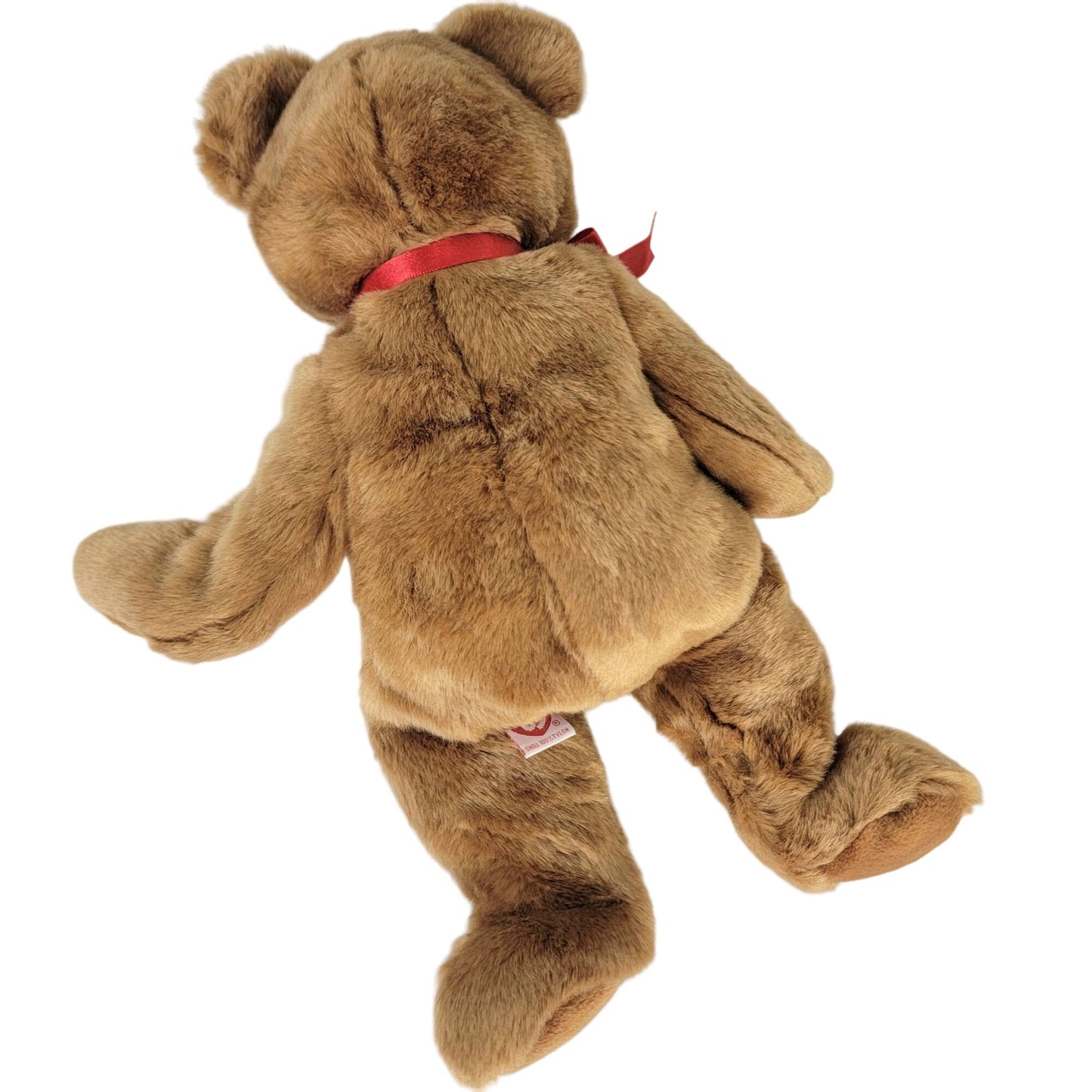 Vintage Ty Beanie Buddies Britannia Bear Large Brown Union Jack Stuffed Animal