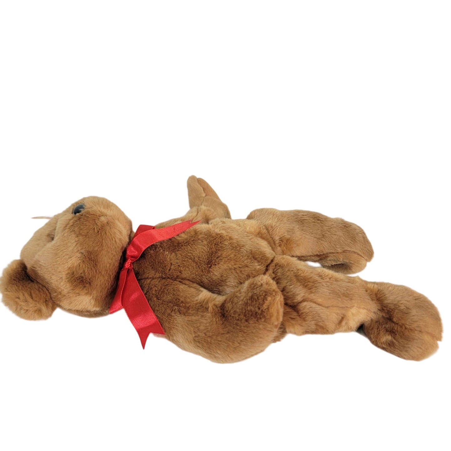 Vintage Ty Beanie Buddies Britannia Bear Large Brown Union Jack Stuffed Animal