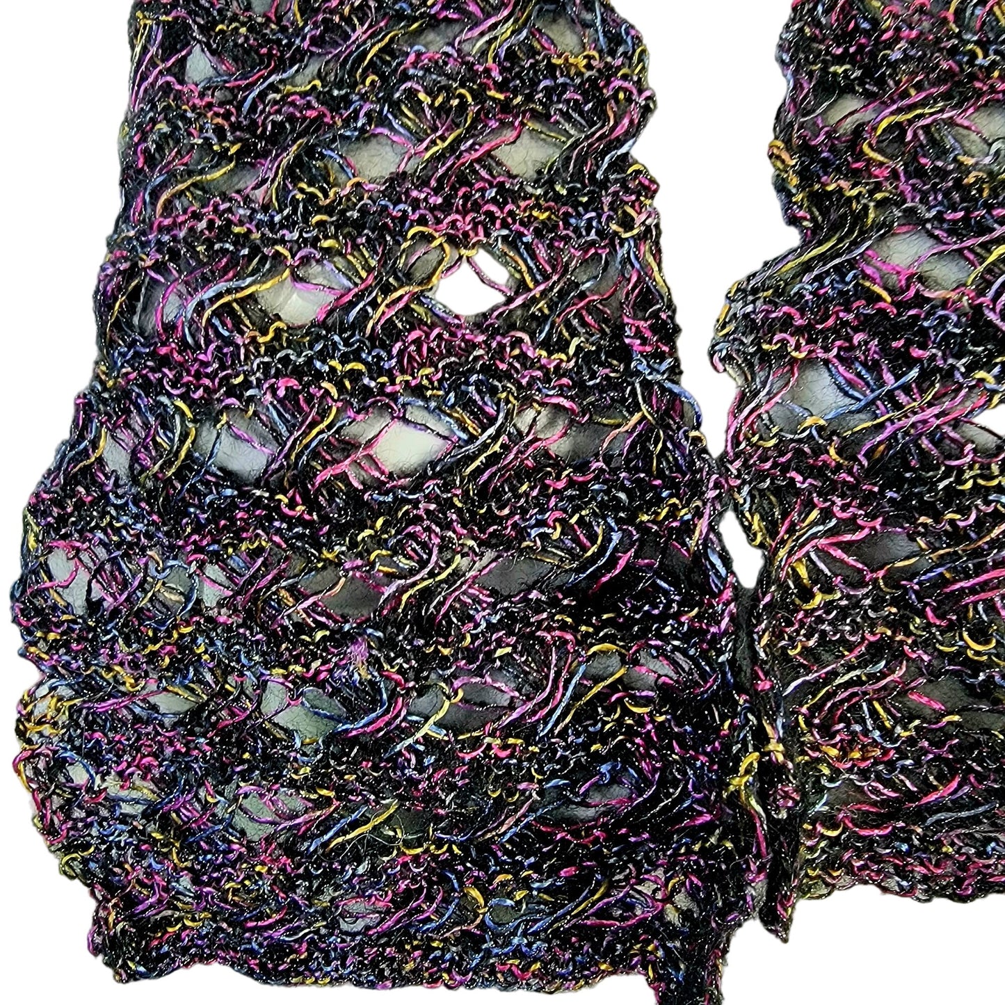 Scarf Lot Women Winter Accessories Handmade Sequin Crochet Knit Metallic Spring