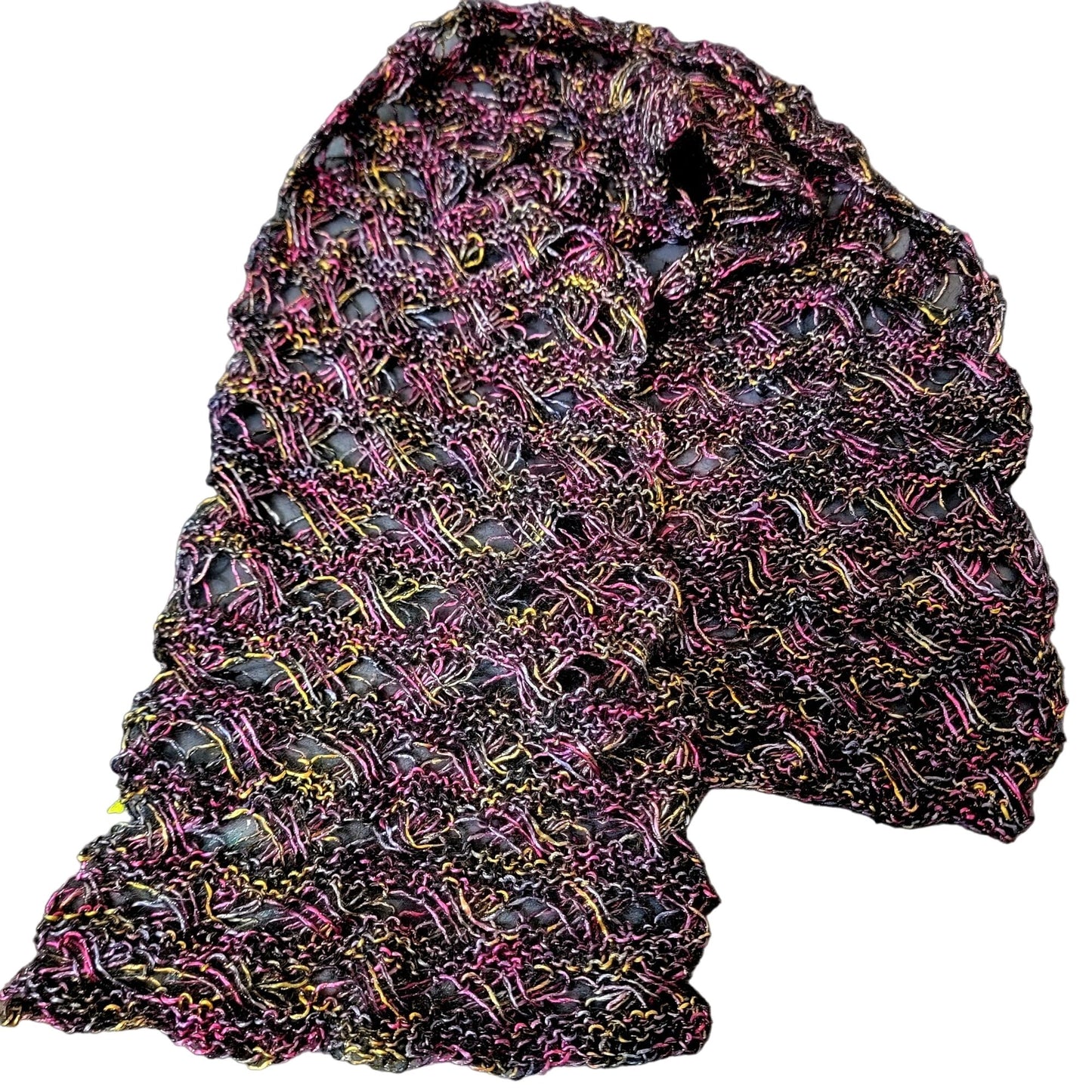 Scarf Lot Women Winter Accessories Handmade Sequin Crochet Knit Metallic Spring