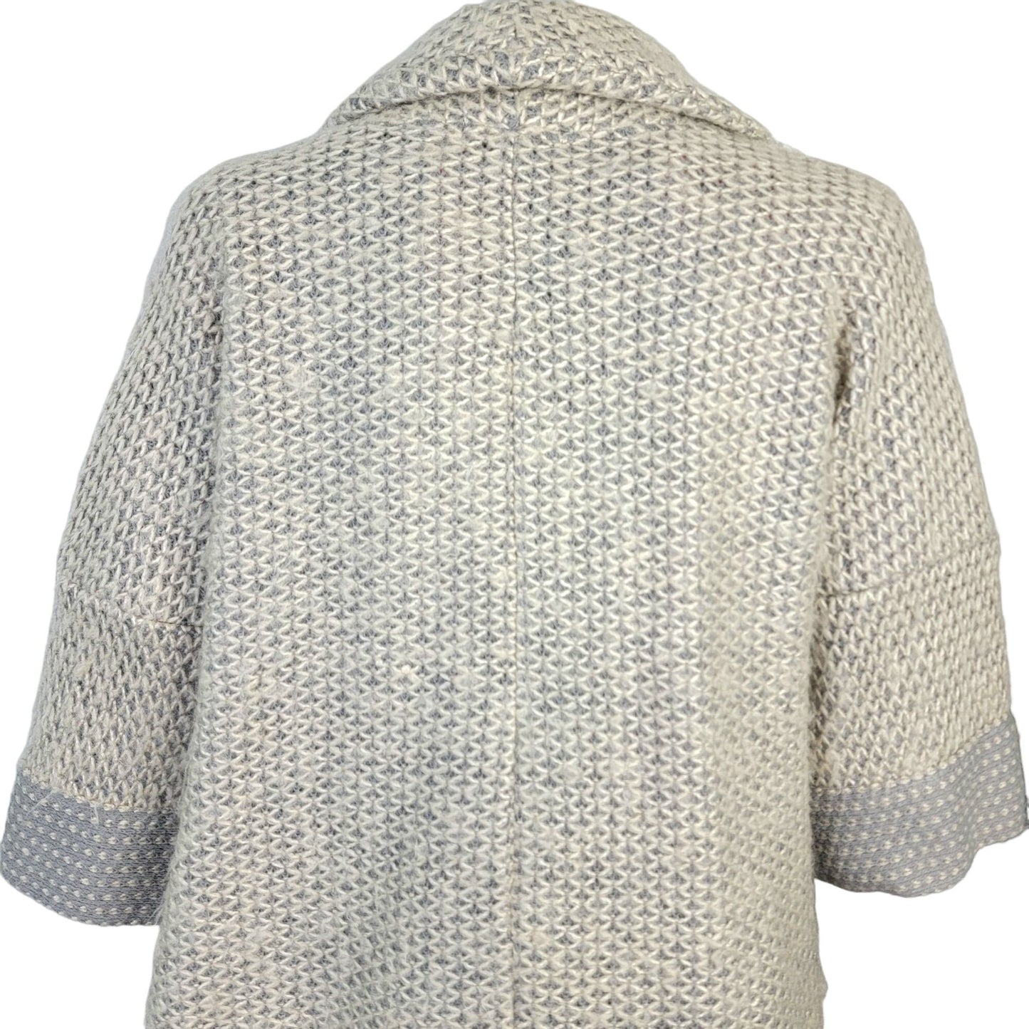Avalin Knitwear Wool Sweater Swing Jacket Women Medium Gray