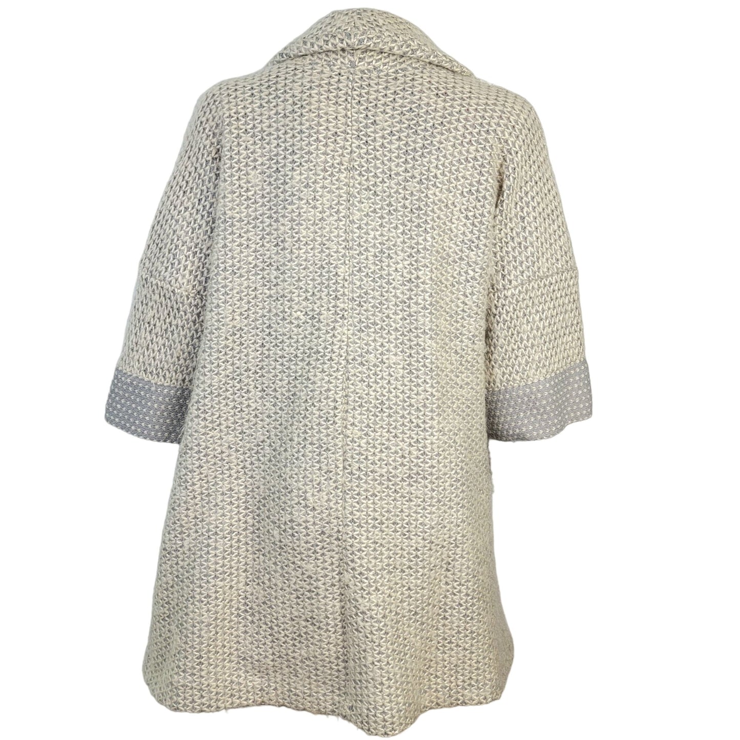 Avalin Knitwear Wool Sweater Swing Jacket Women Medium Gray