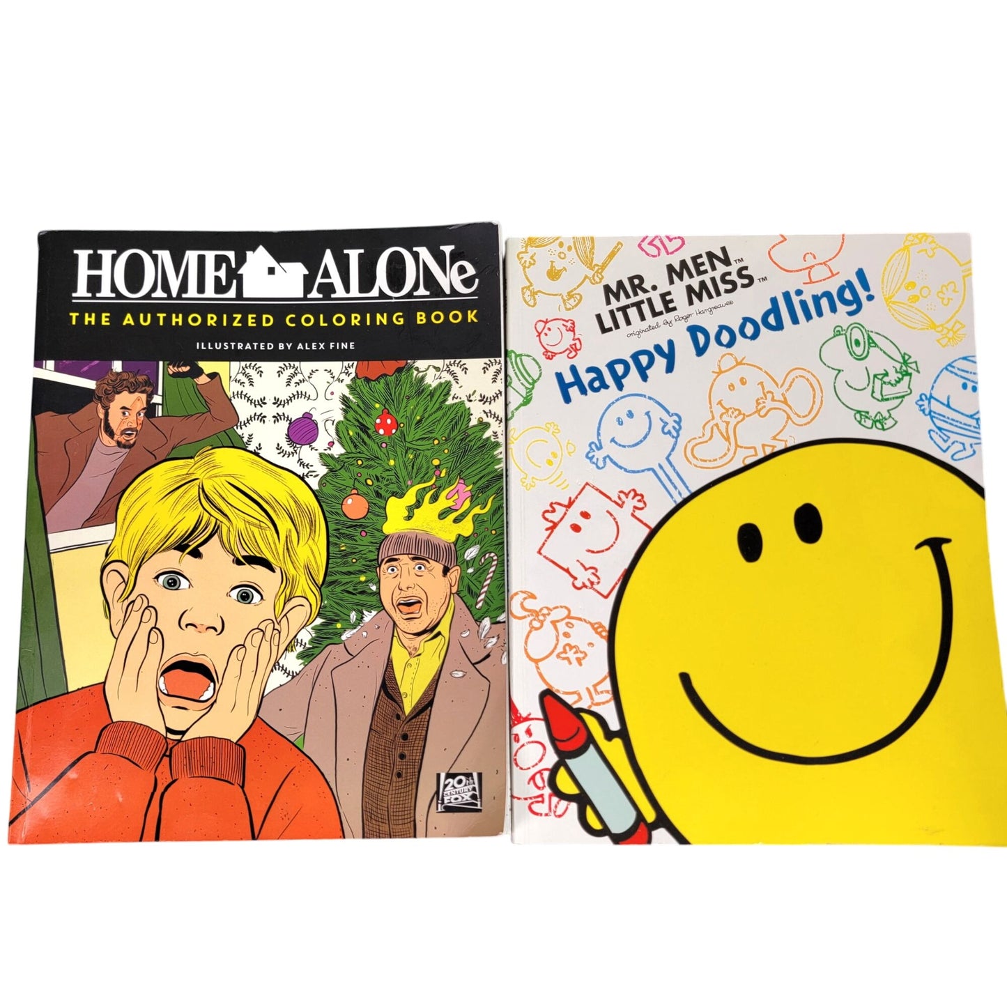 Adult Coloring Book Lot Home Alone Mr Men Little Miss Activity