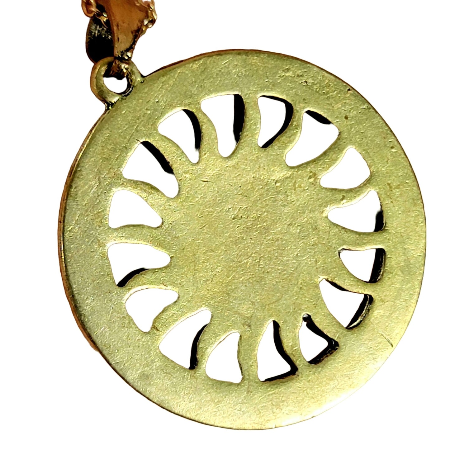 Sun Pendant Necklace Crystal Gold Adjustable Chain Women Jewelry