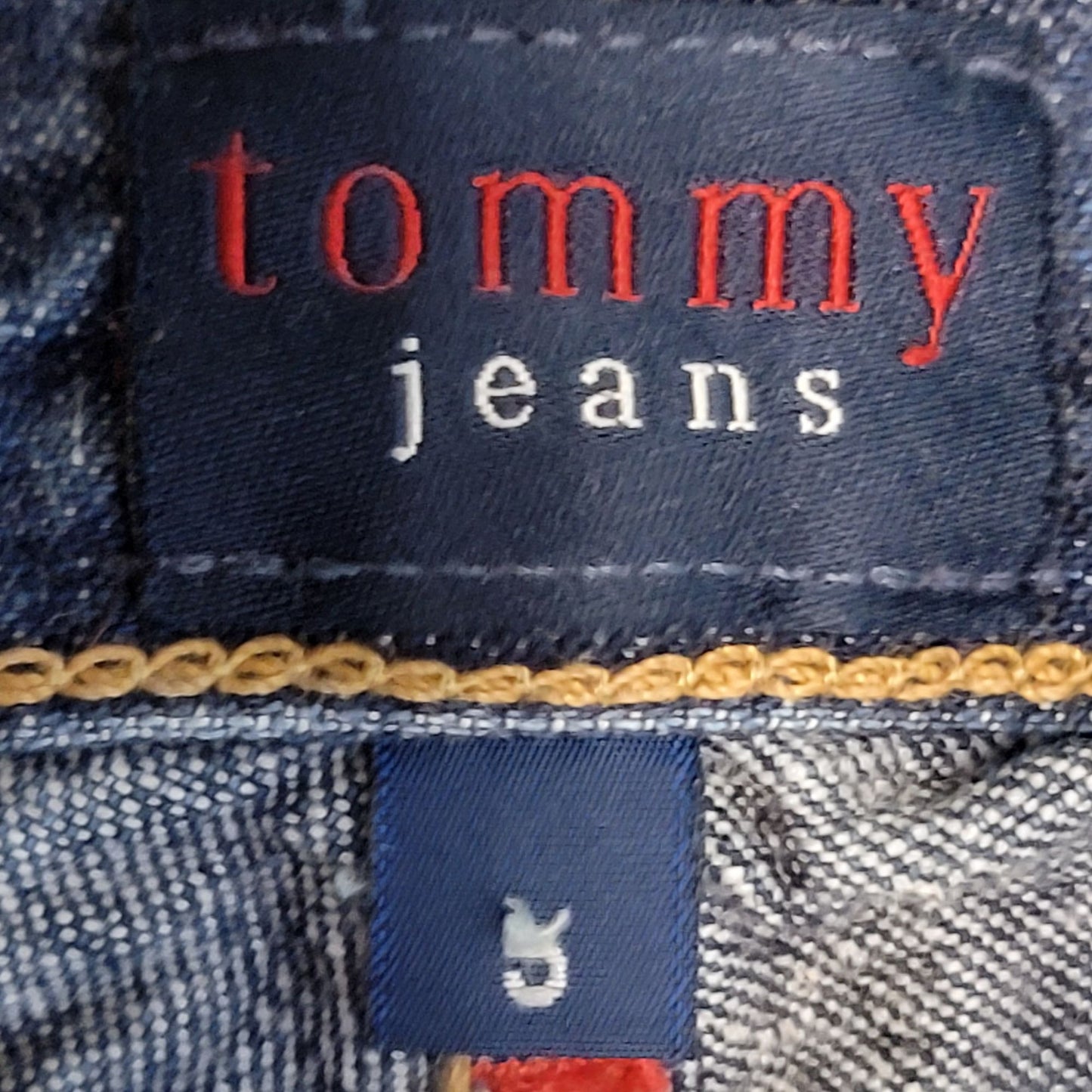 Tommy Hilfiger Jeans Vintage Y2K Women 5 28 Straight Leg Capris Crop Dark Denim