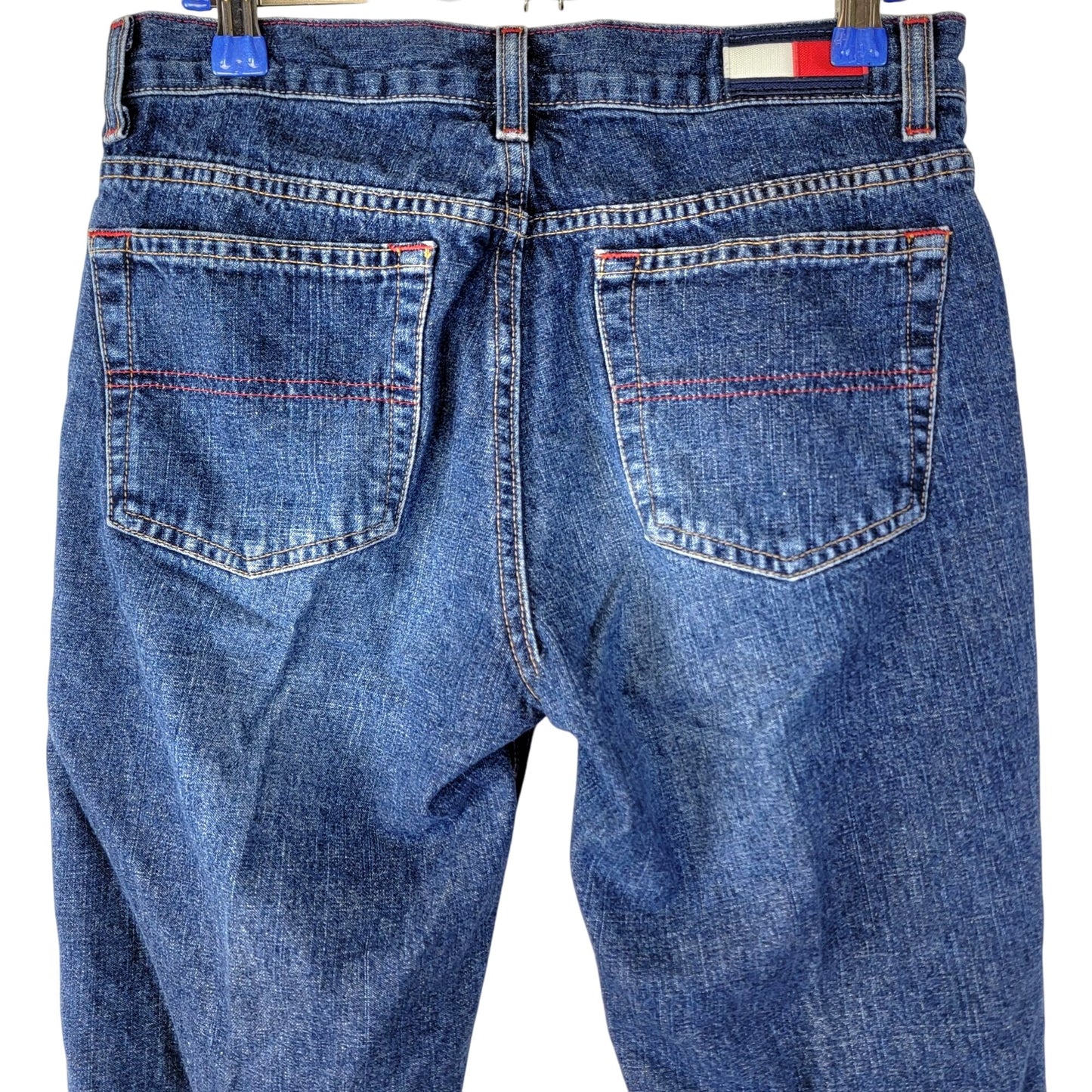 Tommy Hilfiger Jeans Vintage Y2K Women 5 28 Straight Leg Capris Crop Dark Denim