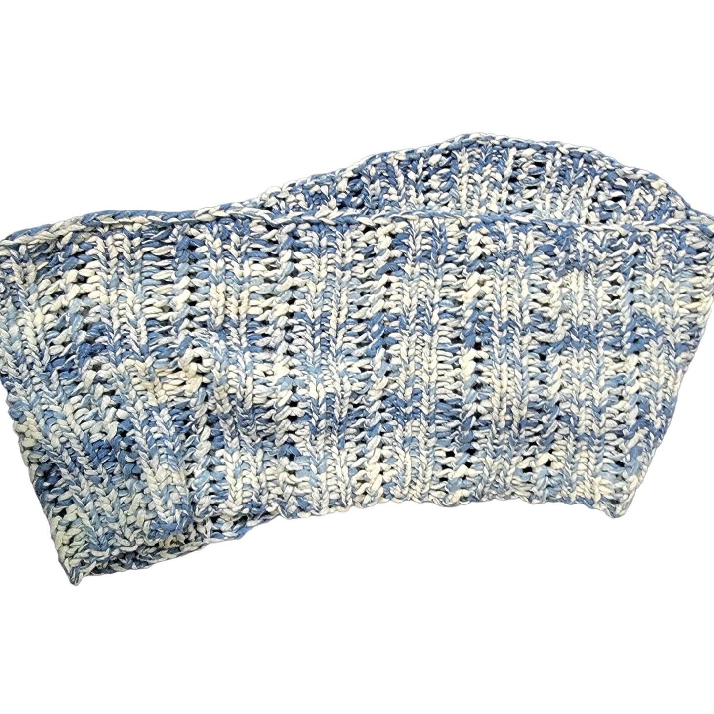 Blue Ombre Cowl Women Men Winter Accessories Infinity Scarf