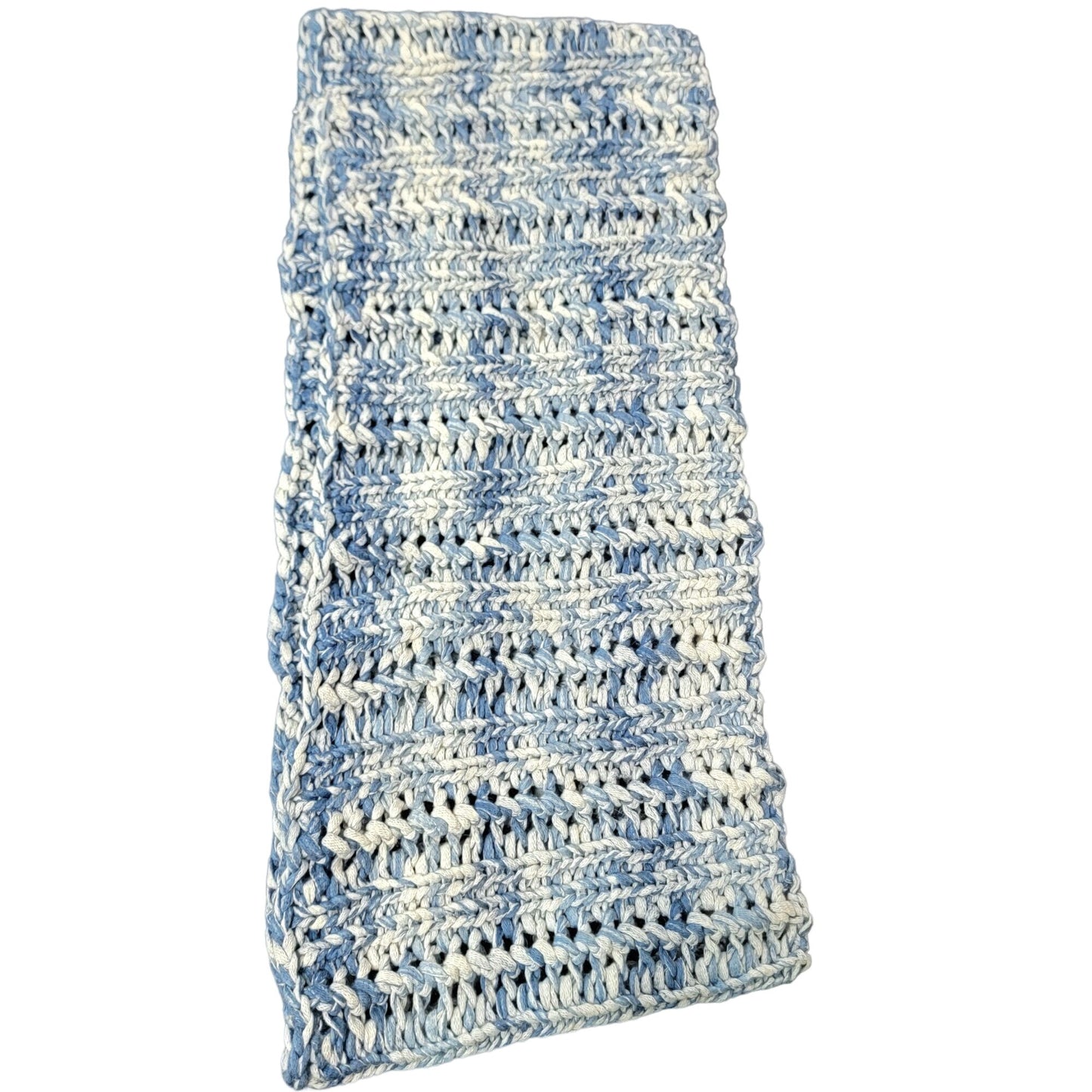 Blue Ombre Cowl Women Men Winter Accessories Infinity Scarf