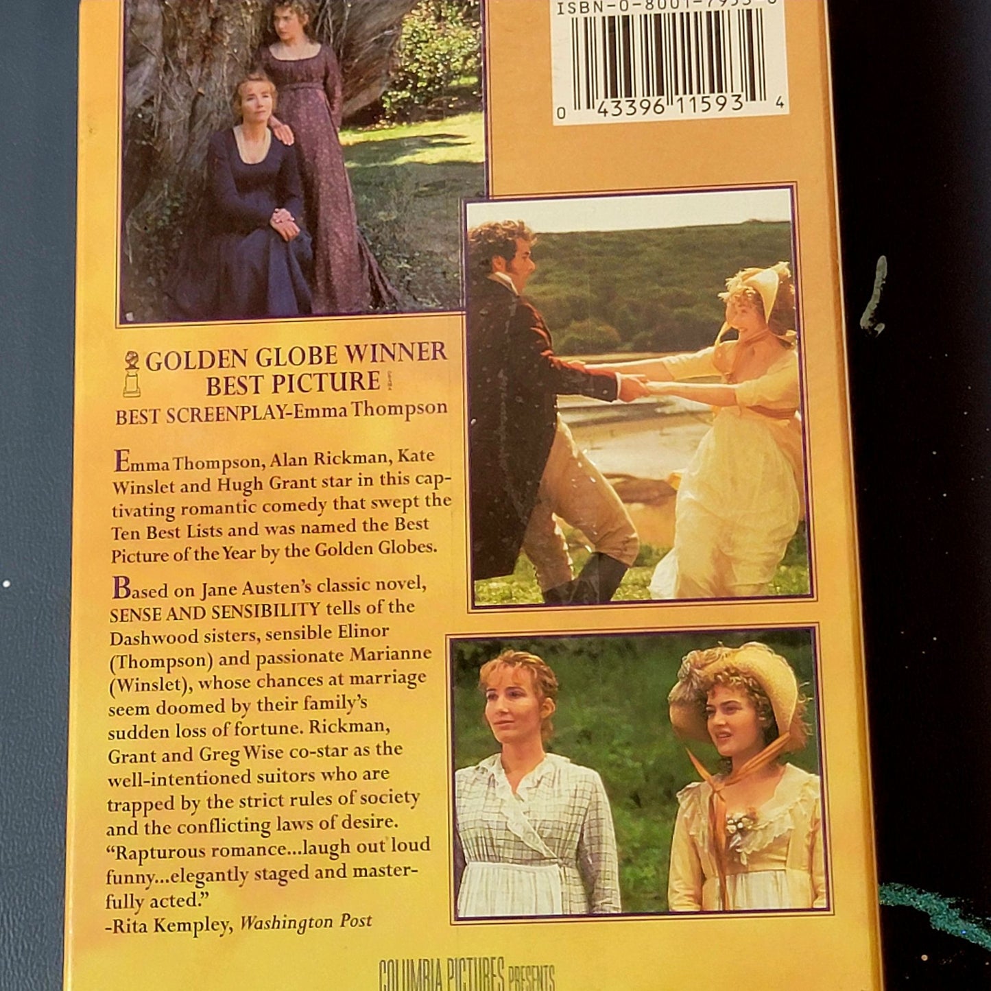 Sense & Sensibility Vintage 90s Sealed VHS Tape New Media Movie