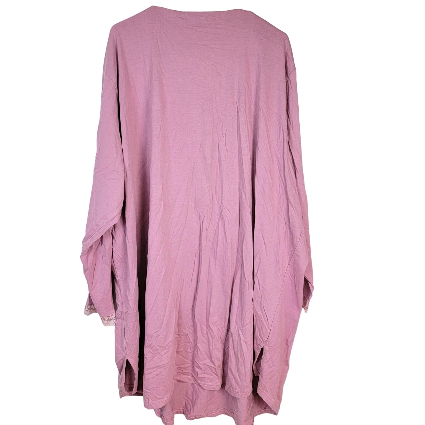 Vintage 90s Henley Shirt Women Plus 3X Long Sleeve Tee