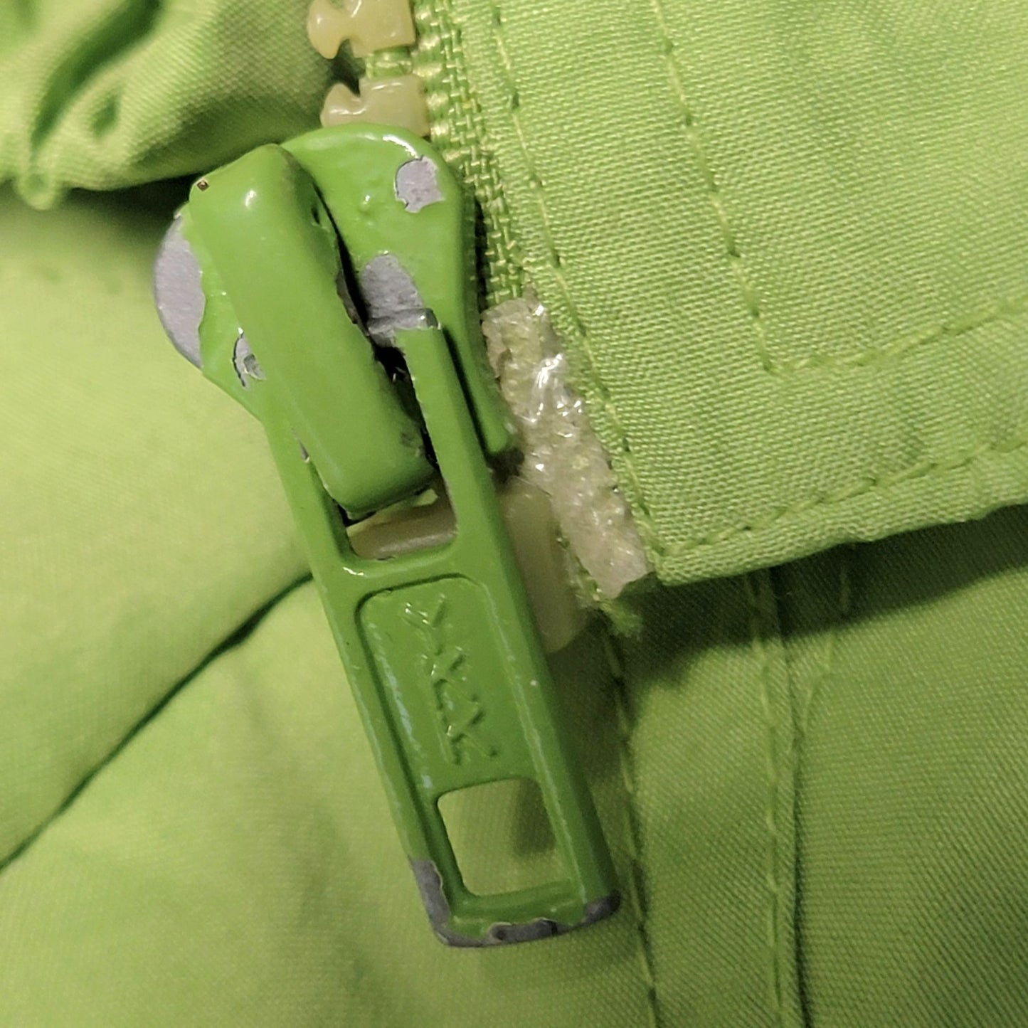 Vintage 90s Quilted Windbreaker Jacket Women Small Green