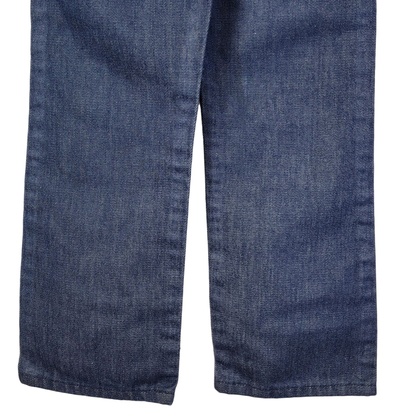 Vintage 70s Sears Bootcut Jeans Child 7 20 Waist 19 Inseam Dark Wash Denim