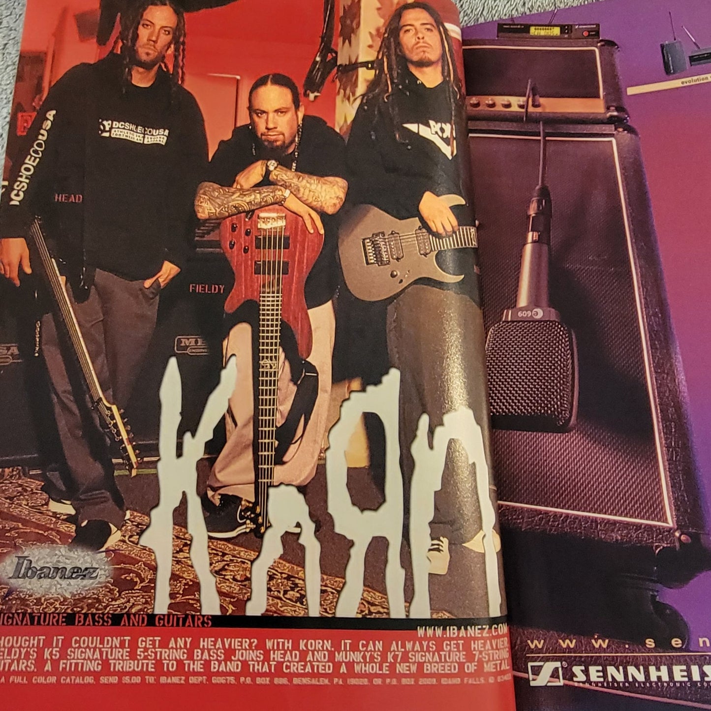 Guitar One Vintage 2002 Magazine Lot of 2 Y2K Rock Music Sheets