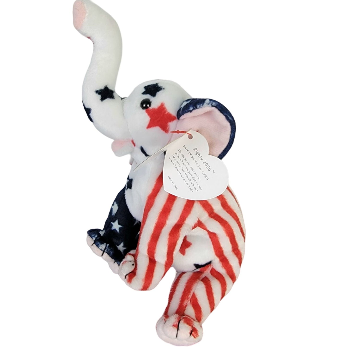 TY Beanie Baby Patriotic Lot Red White Blue USA Republican Trump