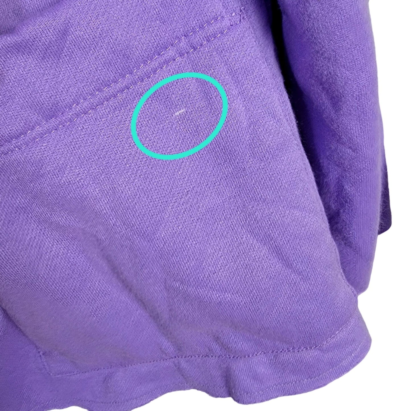 Vintage 80s Fleece Jacket Women 1X Plus Purple Collar Coat