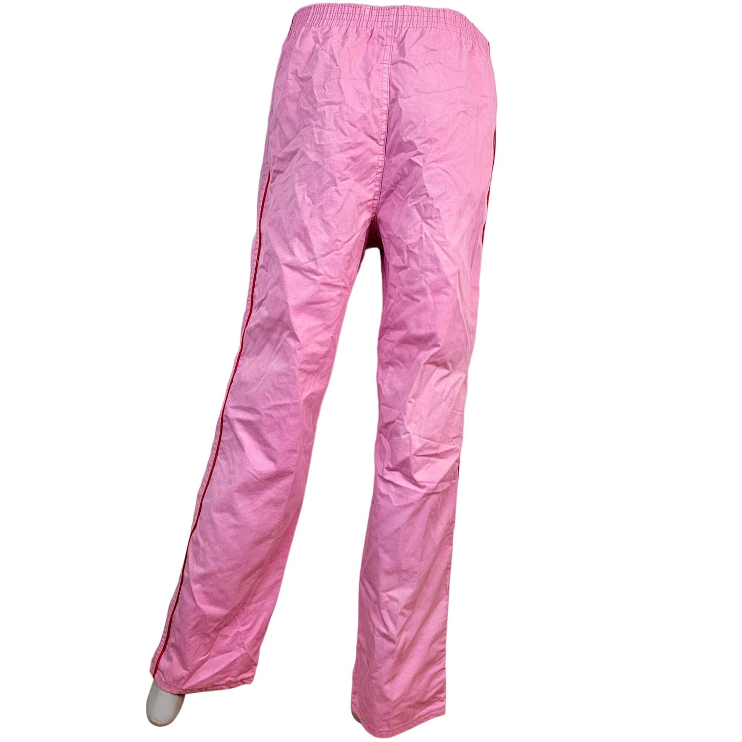Wrangler Jeans Vintage 80s Track Pants Women Large Pink Straight Red Side Stripe