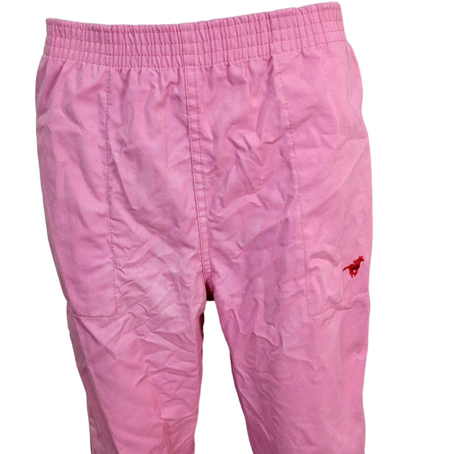 Wrangler Jeans Vintage 80s Track Pants Women Large Pink Straight Red Side Stripe