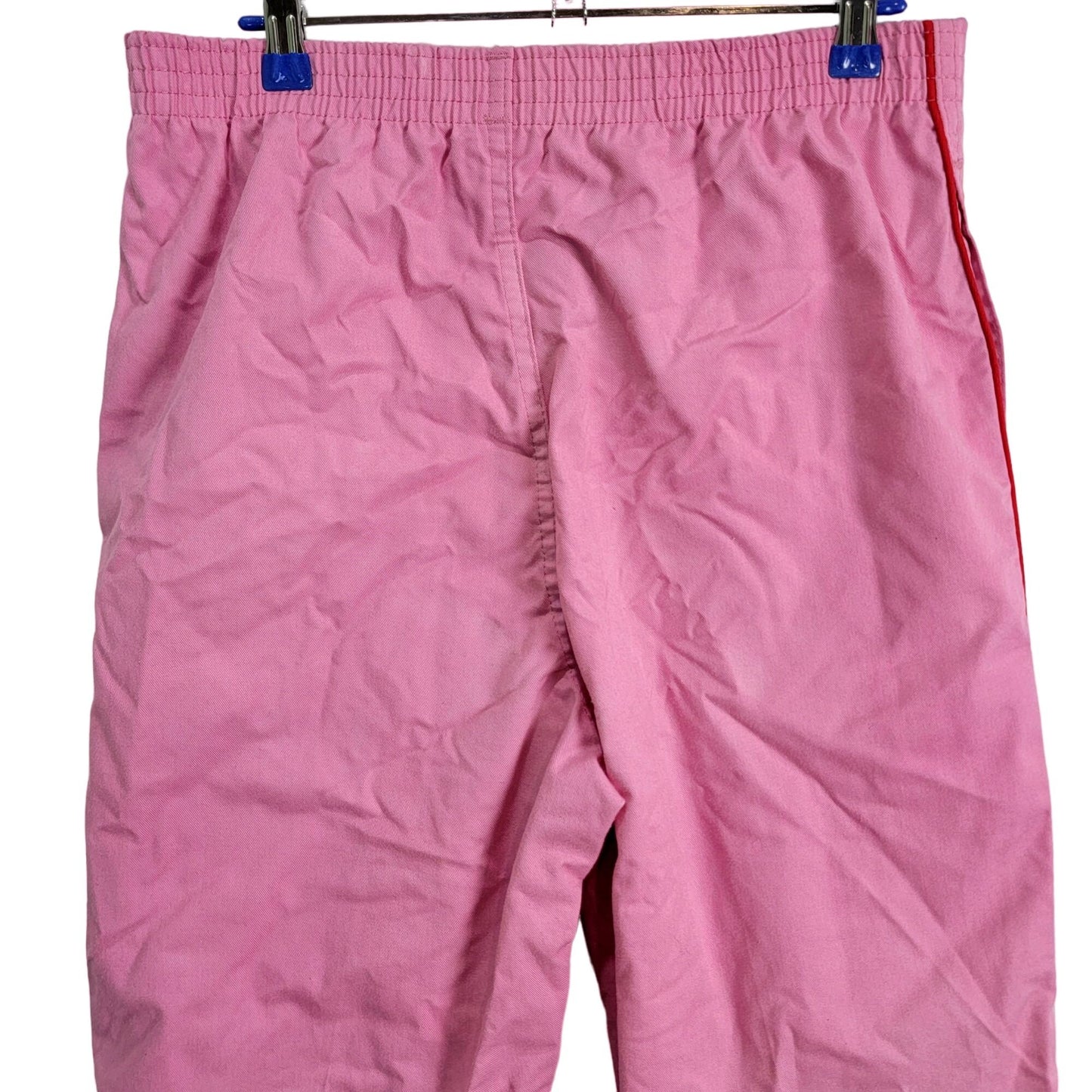 Wrangler Jeans Vintage 80s Track Pants Women Large Pink Straight Red Side Stripe