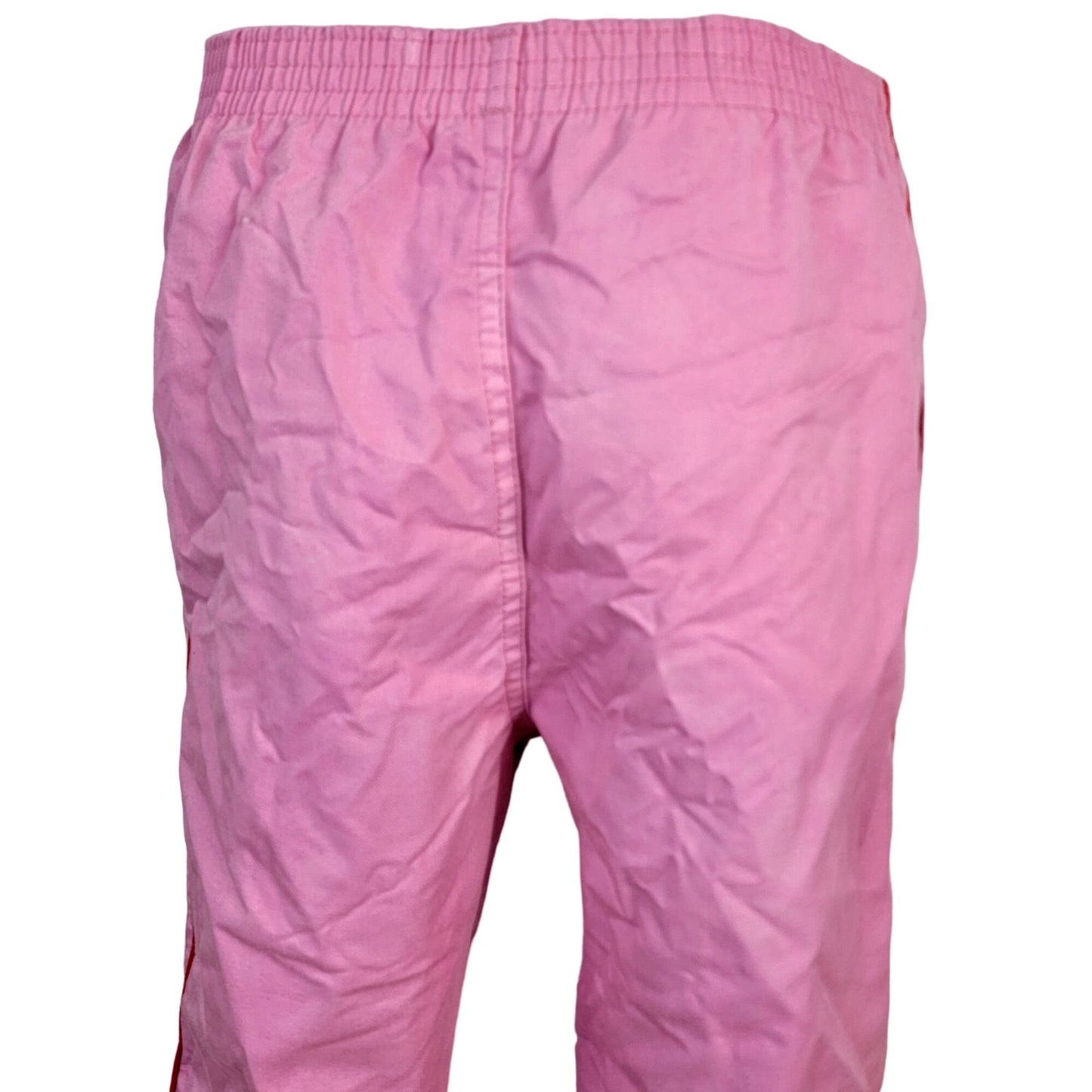 Wrangler Jeans Vintage 80s Track Pants Women Large Pink Straight Red Side Stripe