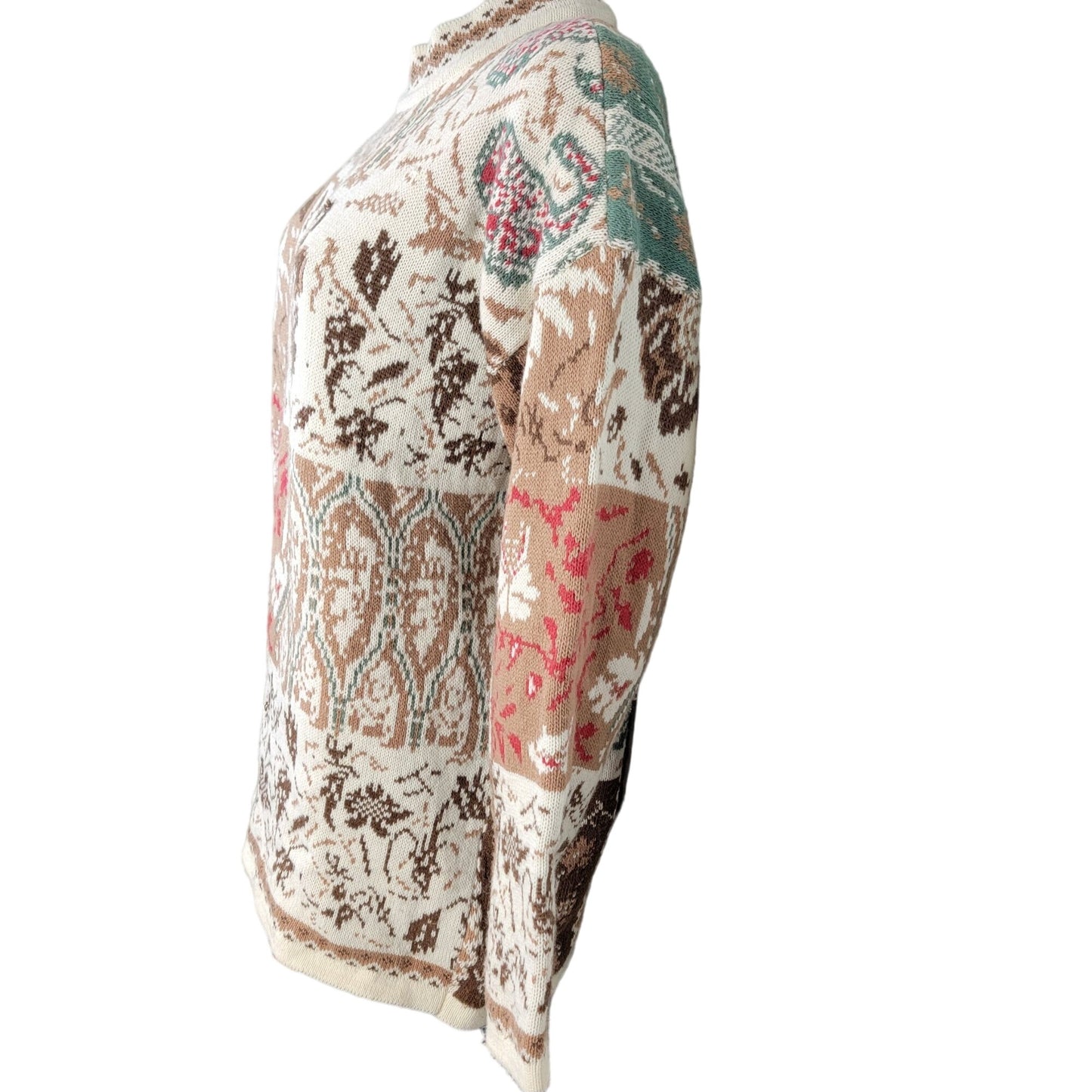 Sunbelt Vintage 90s Sweater Women Plus 1X Floral Paisley
