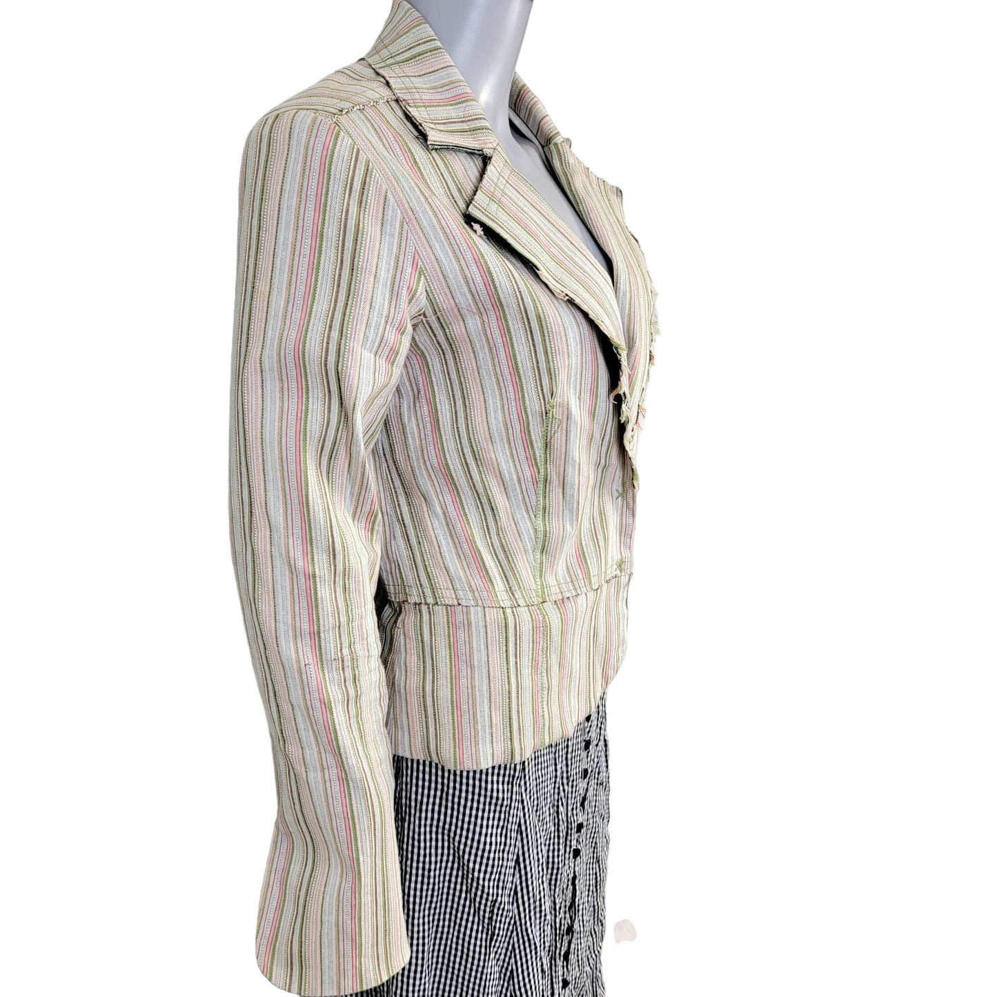 Gadzooks Vintage Y2k Distressed Blazer Jacket Women Medium Suit Coat