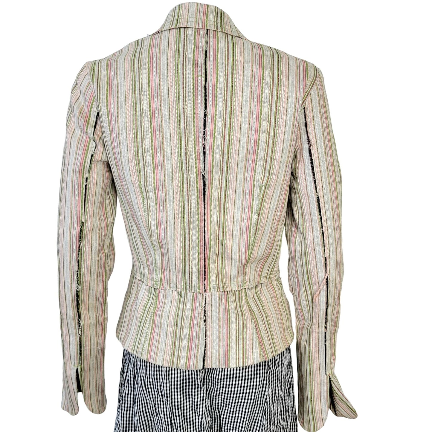 Gadzooks Vintage Y2k Distressed Blazer Jacket Women Medium Suit Coat