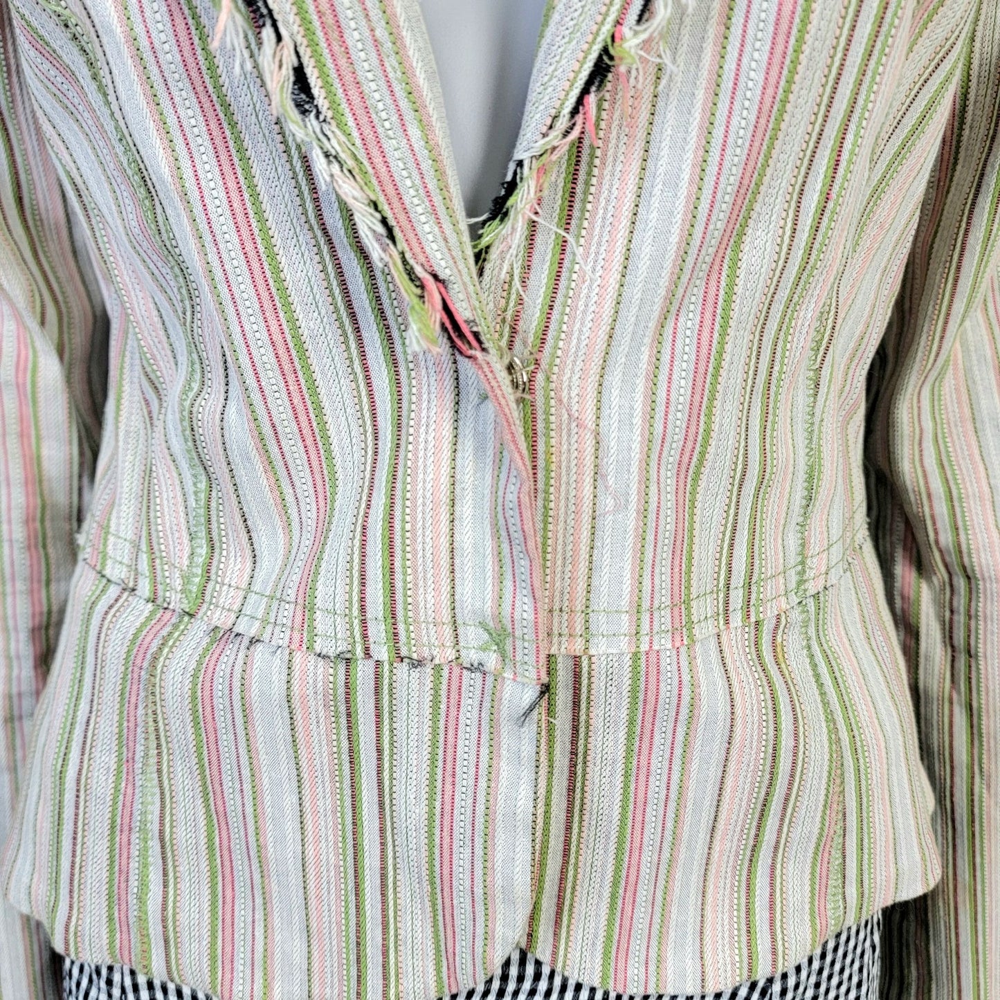 Gadzooks Vintage Y2k Distressed Blazer Jacket Women Medium Suit Coat