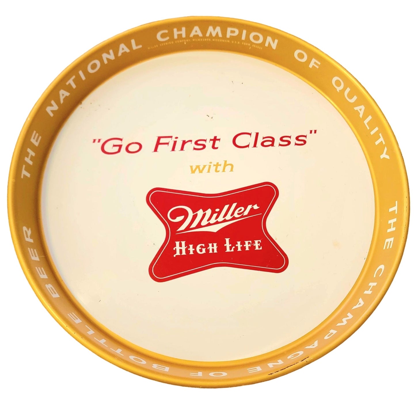 Miller High Life Vintage 50s Beer Serving Tray Breweriana