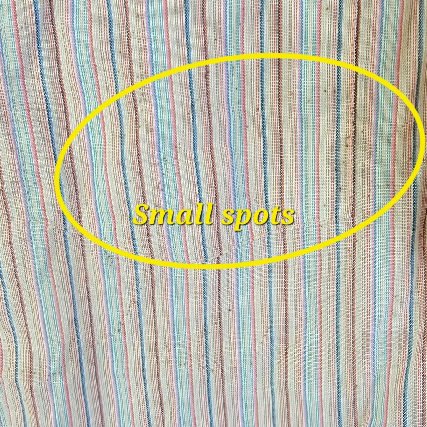 Vintage 70s Stripe Shirt Women Medium 8 10 Button Collar Top