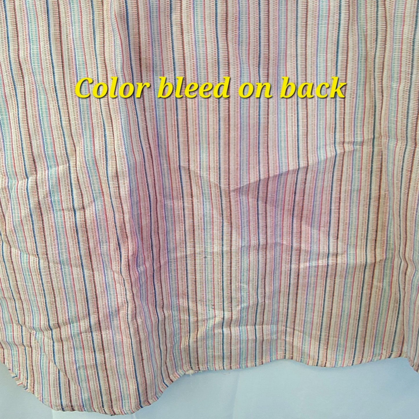 Vintage 70s Stripe Shirt Women Medium 8 10 Button Collar Top