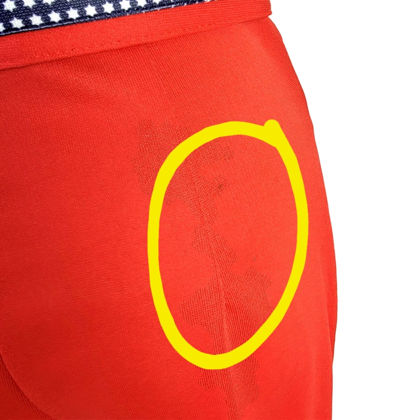 Vintage 70s Patriotic Flag Jumpsuit Women Medium Red Flare Leg High Rise Collar