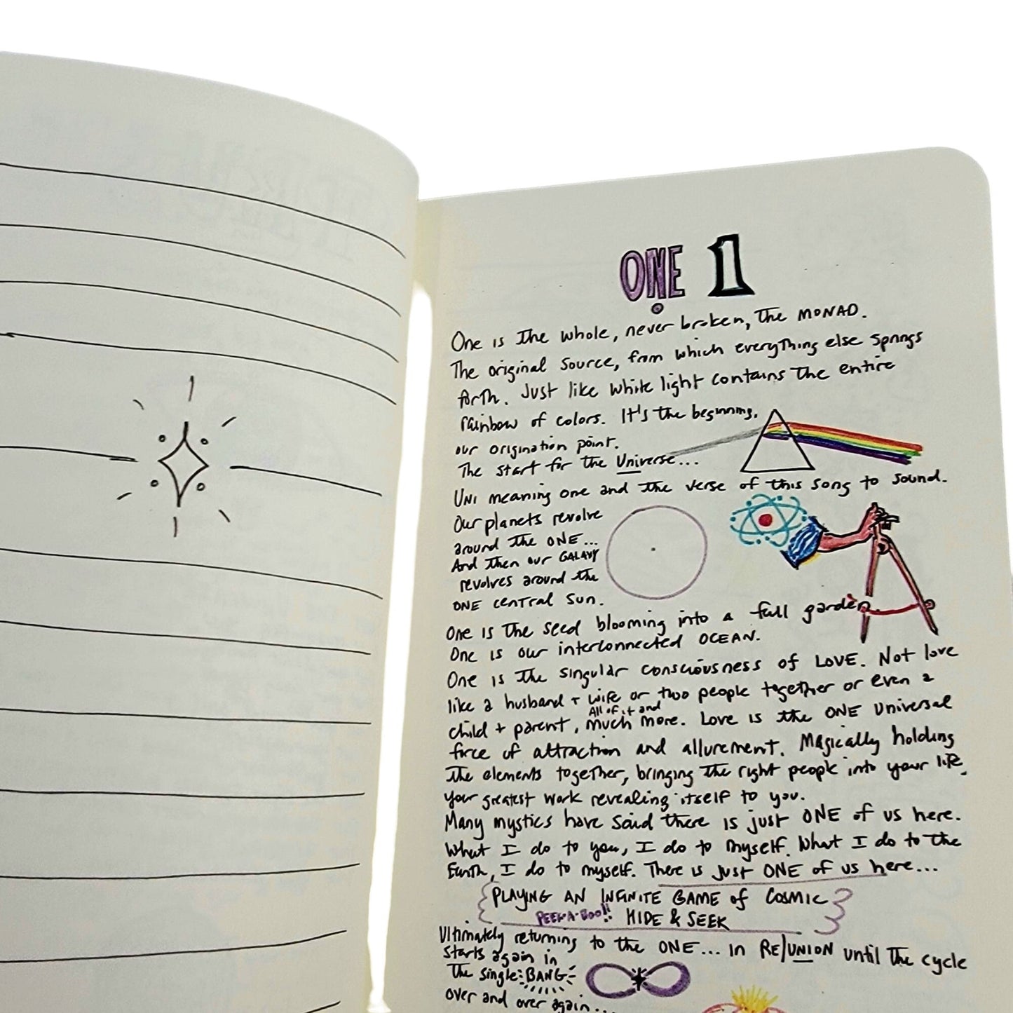 Cosmic Journal Yanik silver Paperback Book notebook New Age Diary