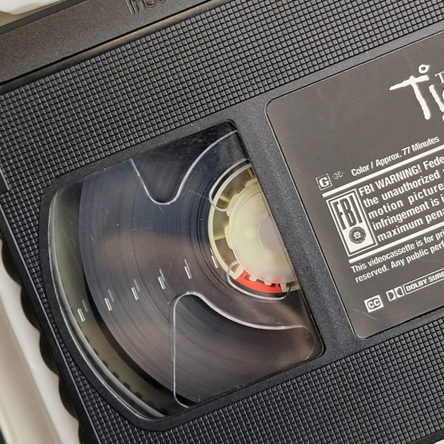 Disney Tigger Movie Vintage Y2K VHS Tape Plastic Clamshell Case
