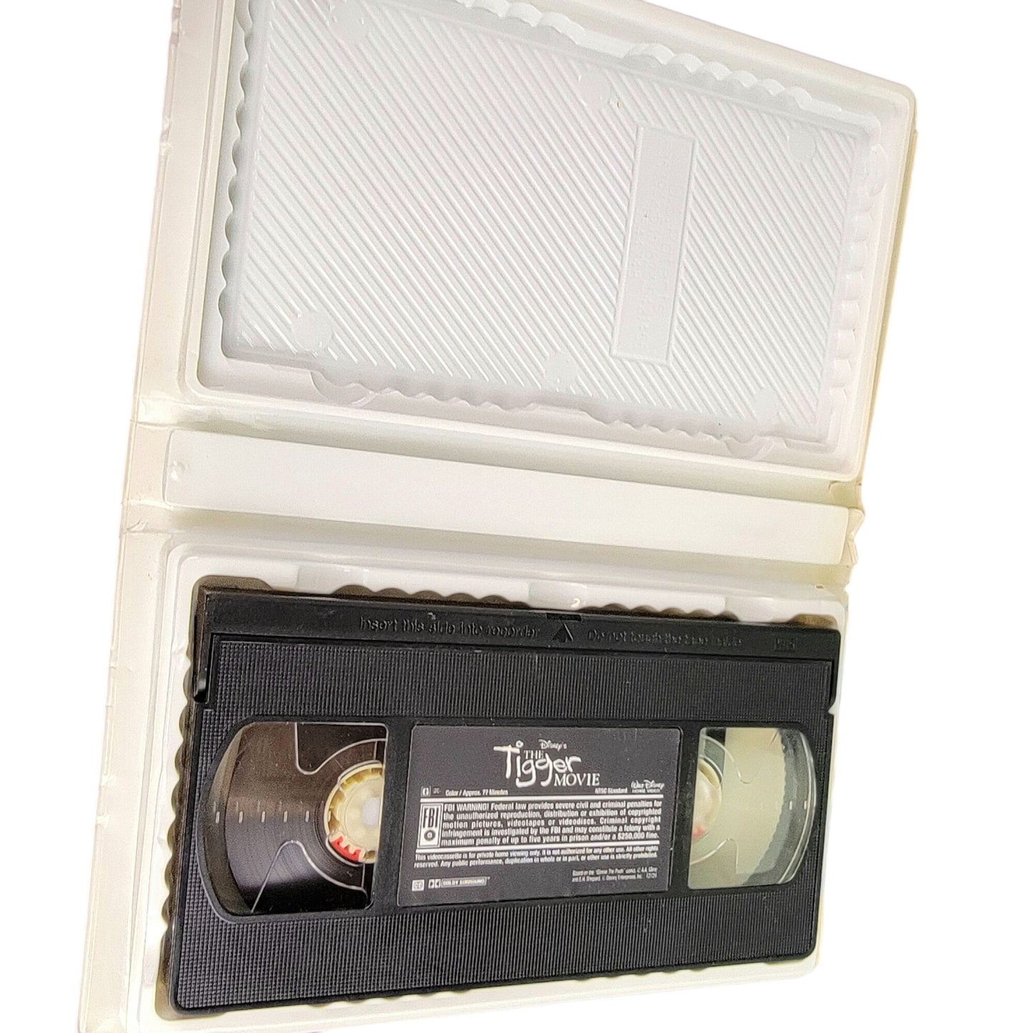 Disney Tigger Movie Vintage Y2K VHS Tape Plastic Clamshell Case