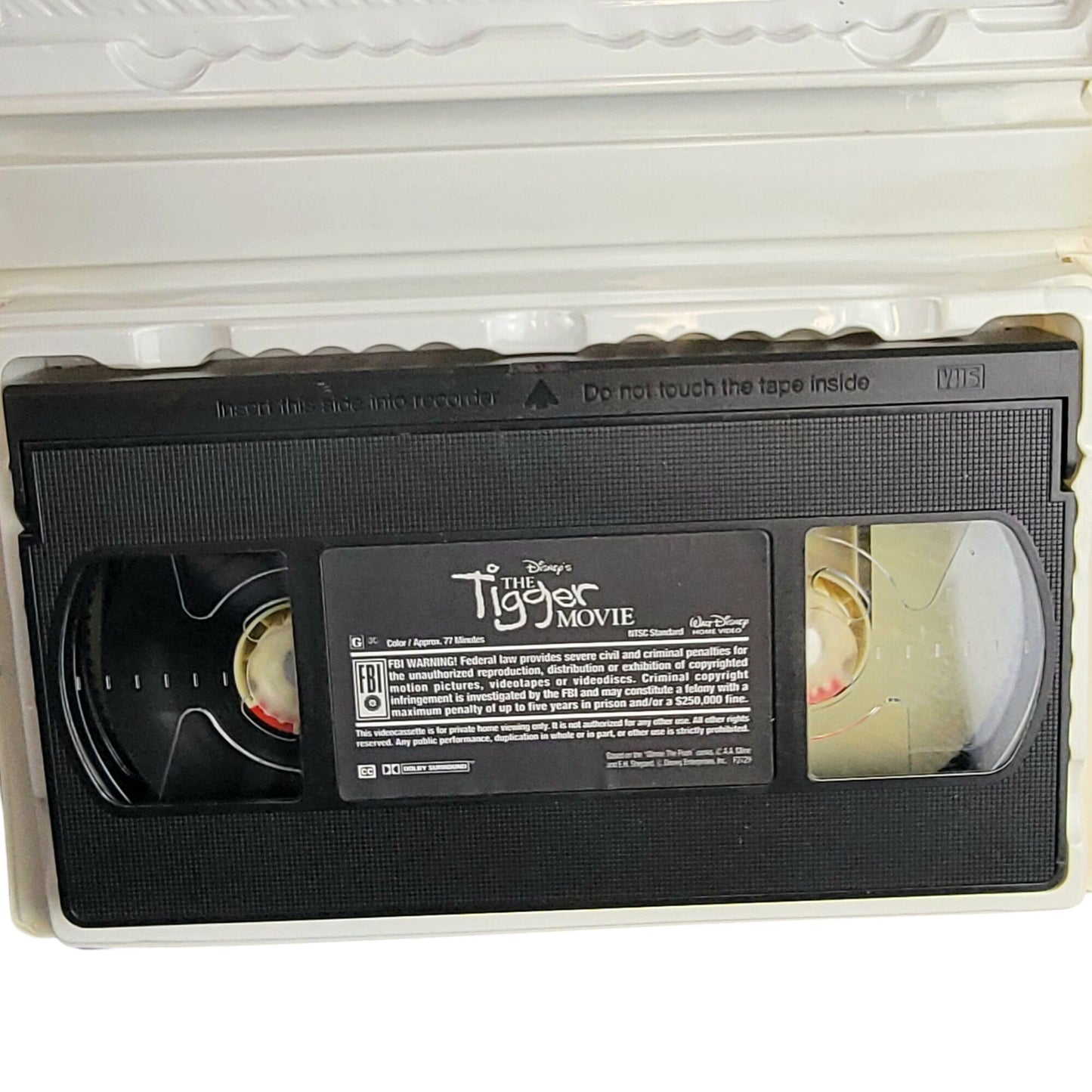 Disney Tigger Movie Vintage Y2K VHS Tape Plastic Clamshell Case