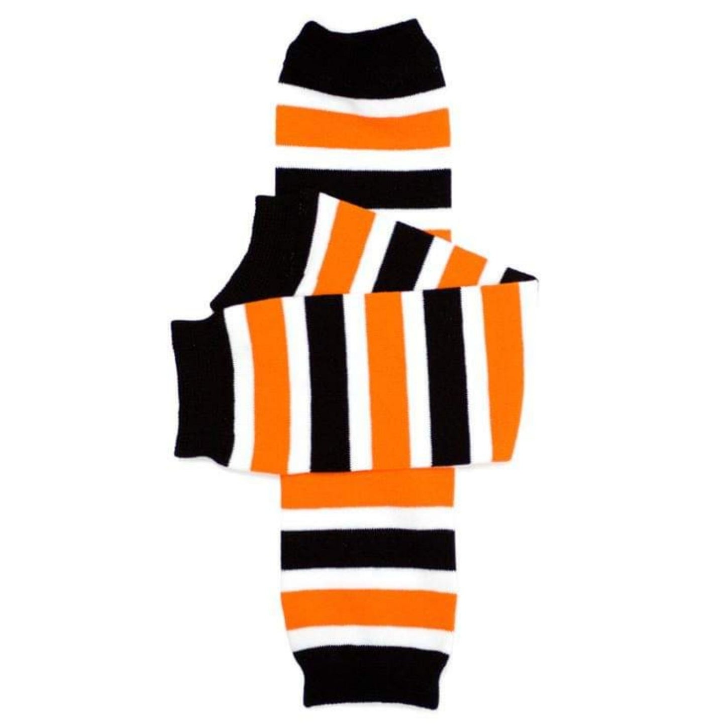 Leg Warmers Set Black White Orange Women Girl Boy Football Halloween