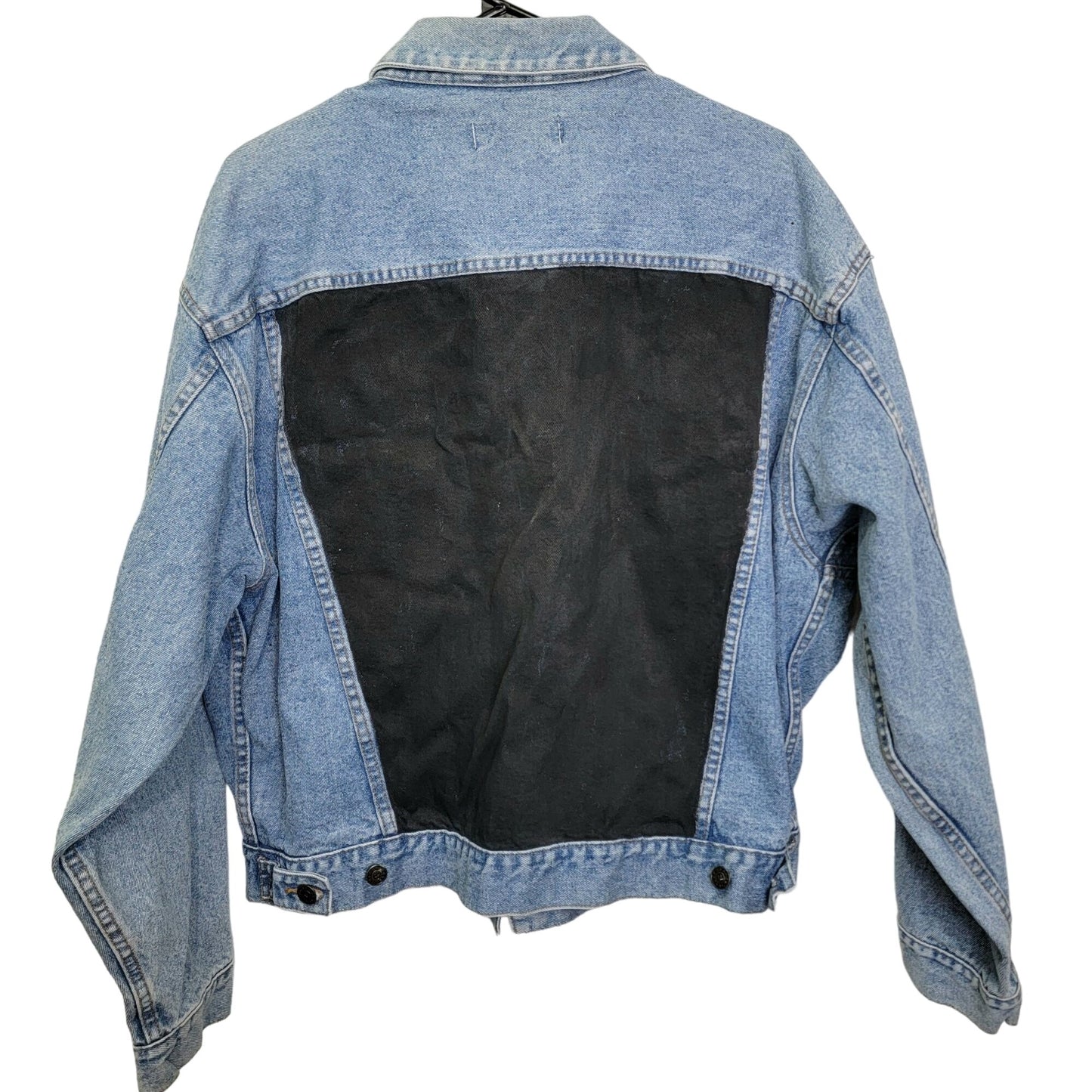 Vintage 90s Denim Jacket Women Medium Wash Dakota Blue Jean