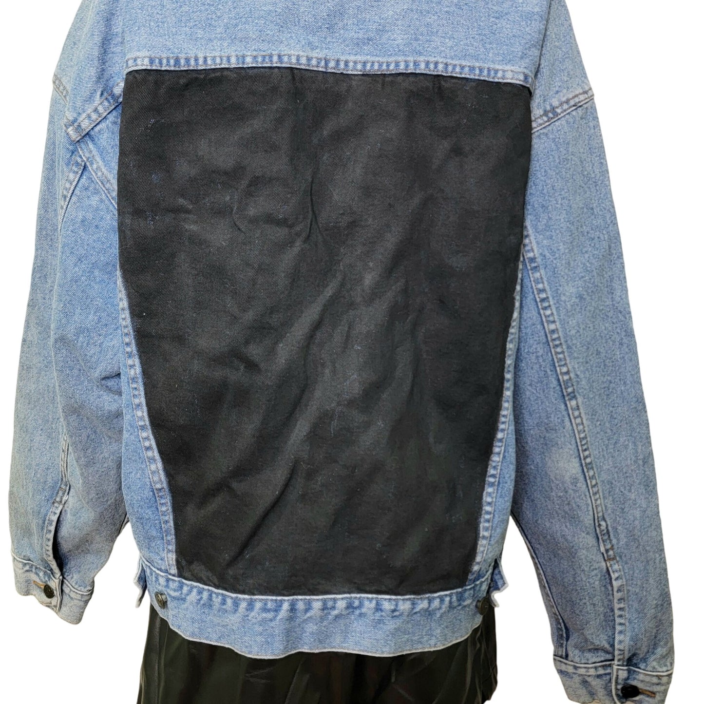 Vintage 90s Denim Jacket Women Medium Wash Dakota Blue Jean