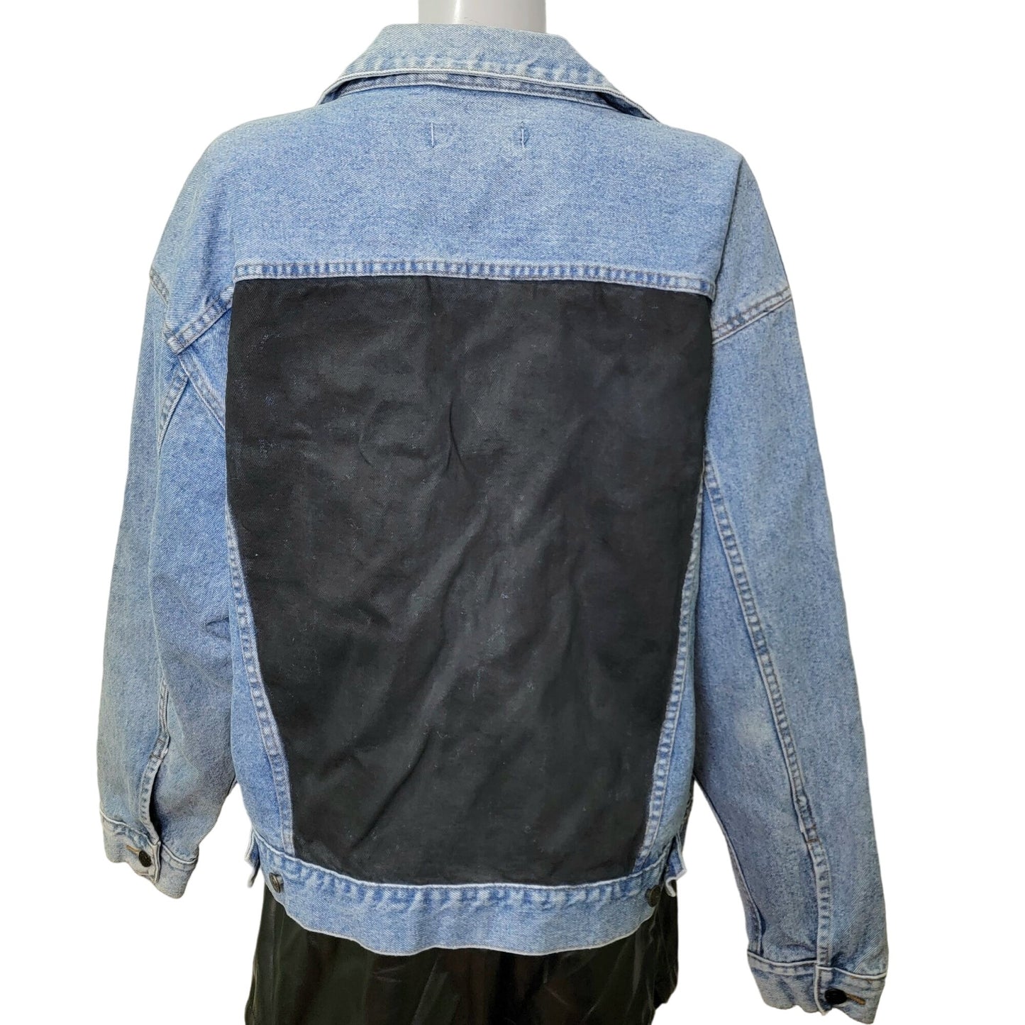Vintage 90s Denim Jacket Women Medium Wash Dakota Blue Jean
