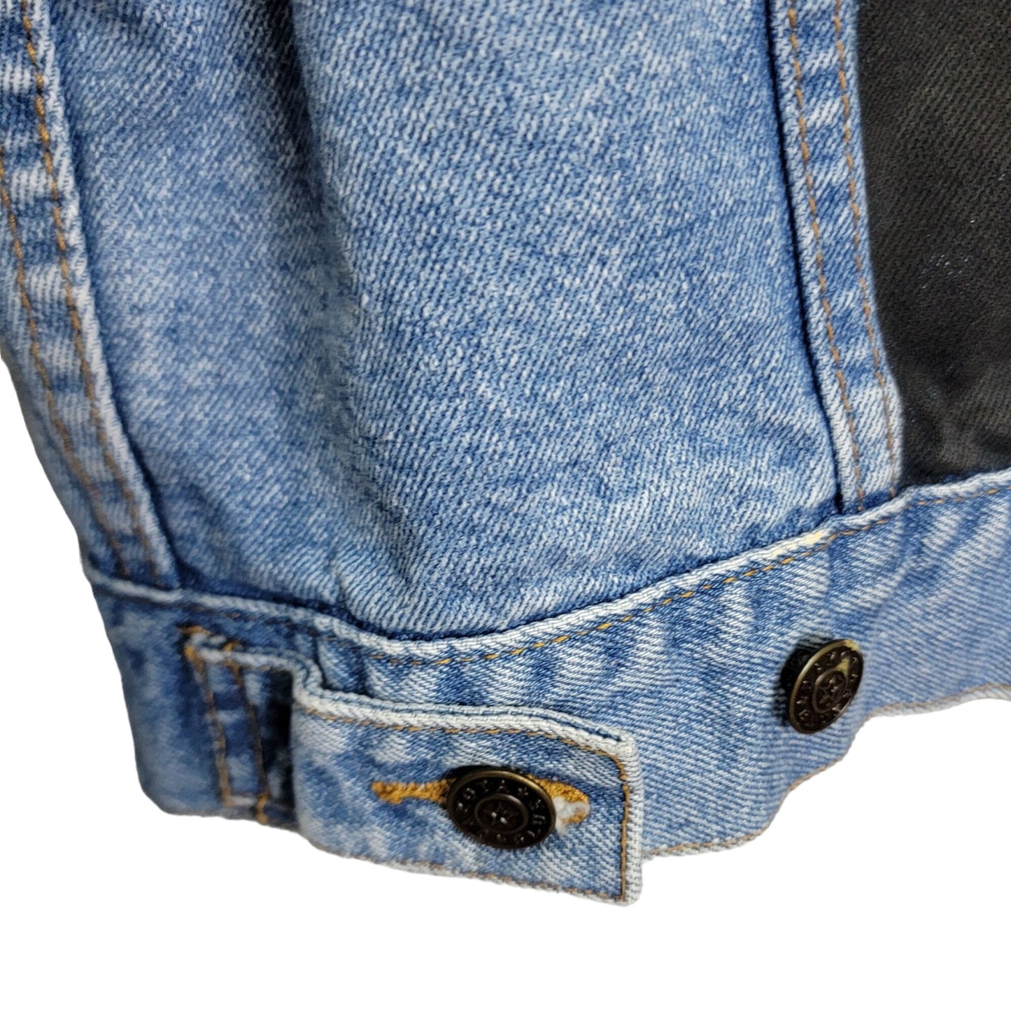 Vintage 90s Denim Jacket Women Medium Wash Dakota Blue Jean