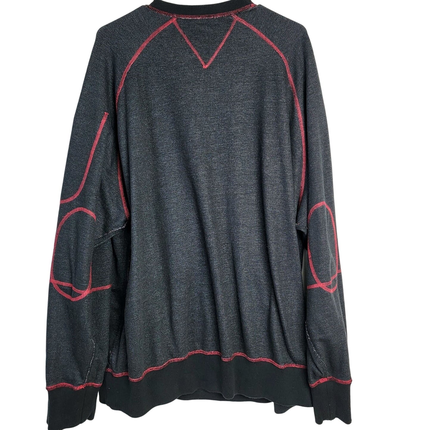 RocaWear Plaid Heavy Sweatshirt Men 2XL Shirt Red Black XXL