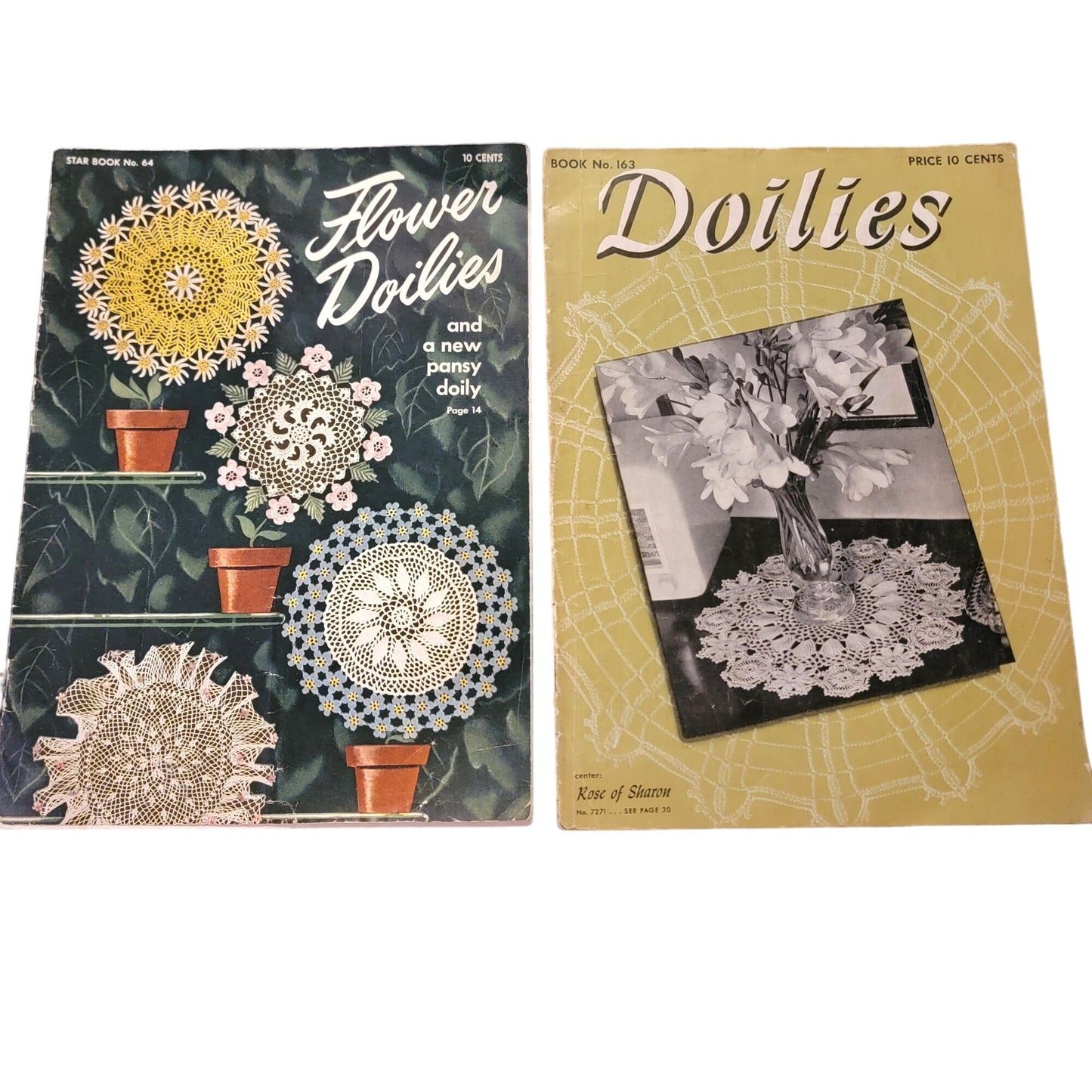 Vintage 40s Doilies Magazine Book Lot Flower Craft How to Flower Doily