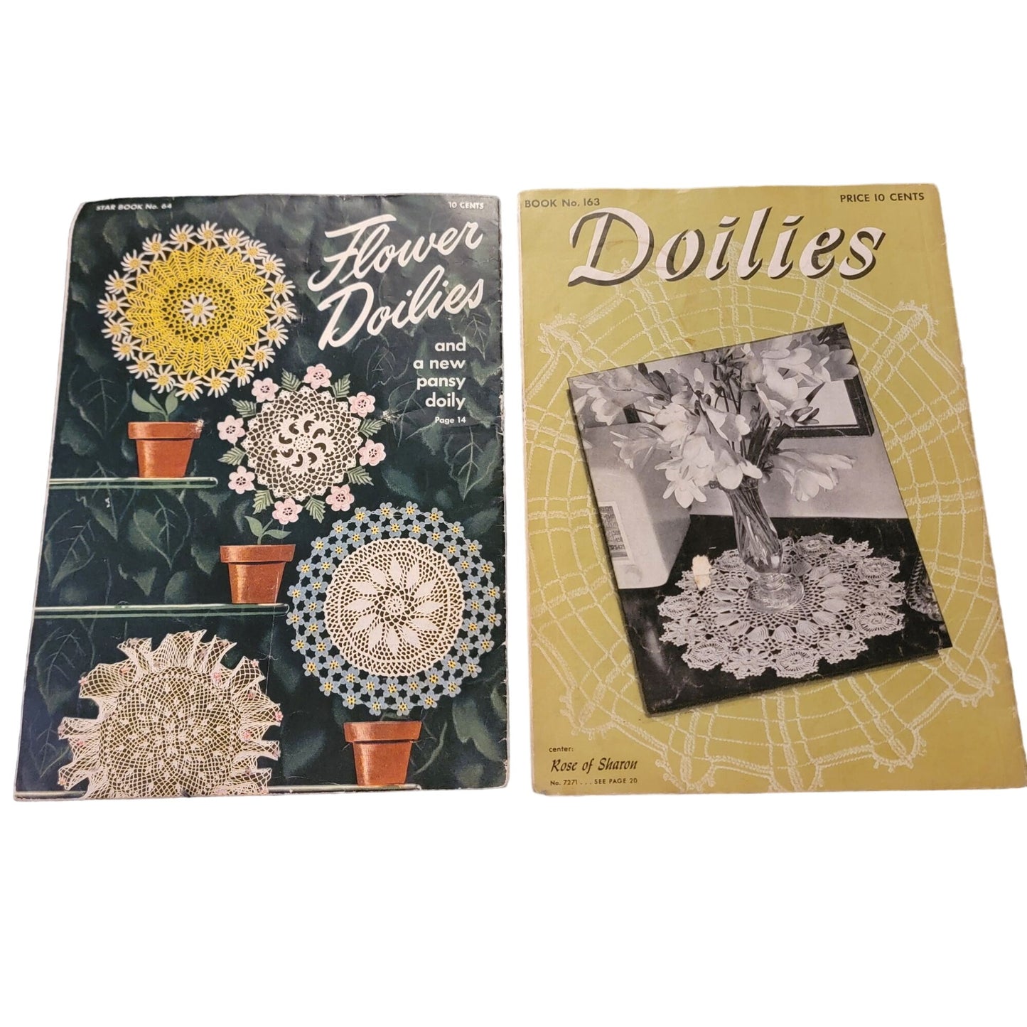 Vintage 40s Doilies Magazine Book Lot Flower Craft How to Flower Doily